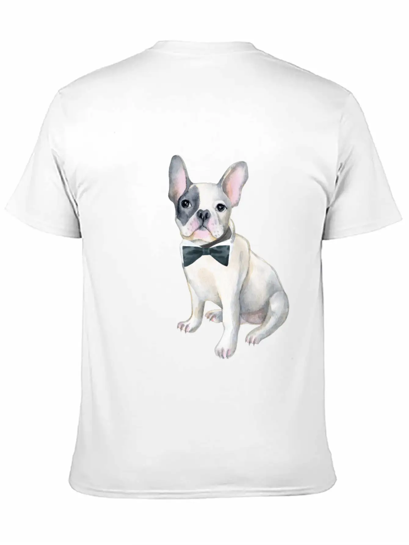 Frenchie French Bulldog Blackbowtie Dogs In Basic Graphic T-Shirt ¨C Daily Comfort In Soft Cotton