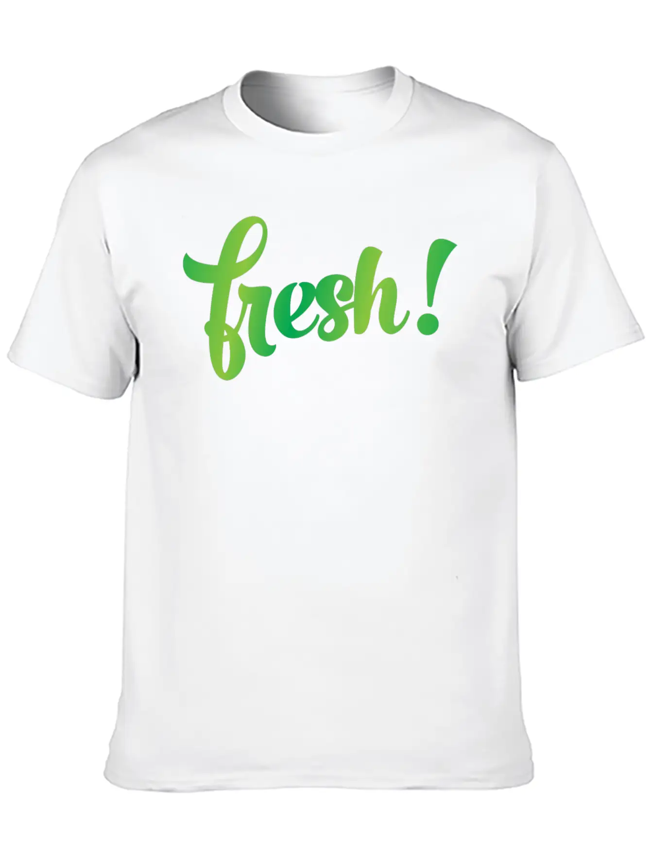 Fresh! Fresh Green New Bathe Feeling Basic Graphic T-Shirt ¨C Daily Comfort In Soft Cotton
