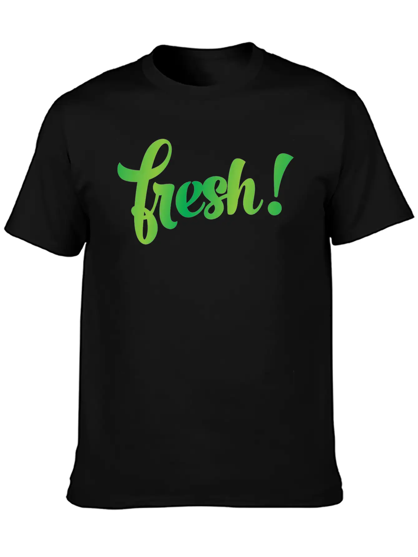 Fresh! Fresh Green New Bathe Feeling Basic Graphic T-Shirt ¨C Daily Comfort In Soft Cotton