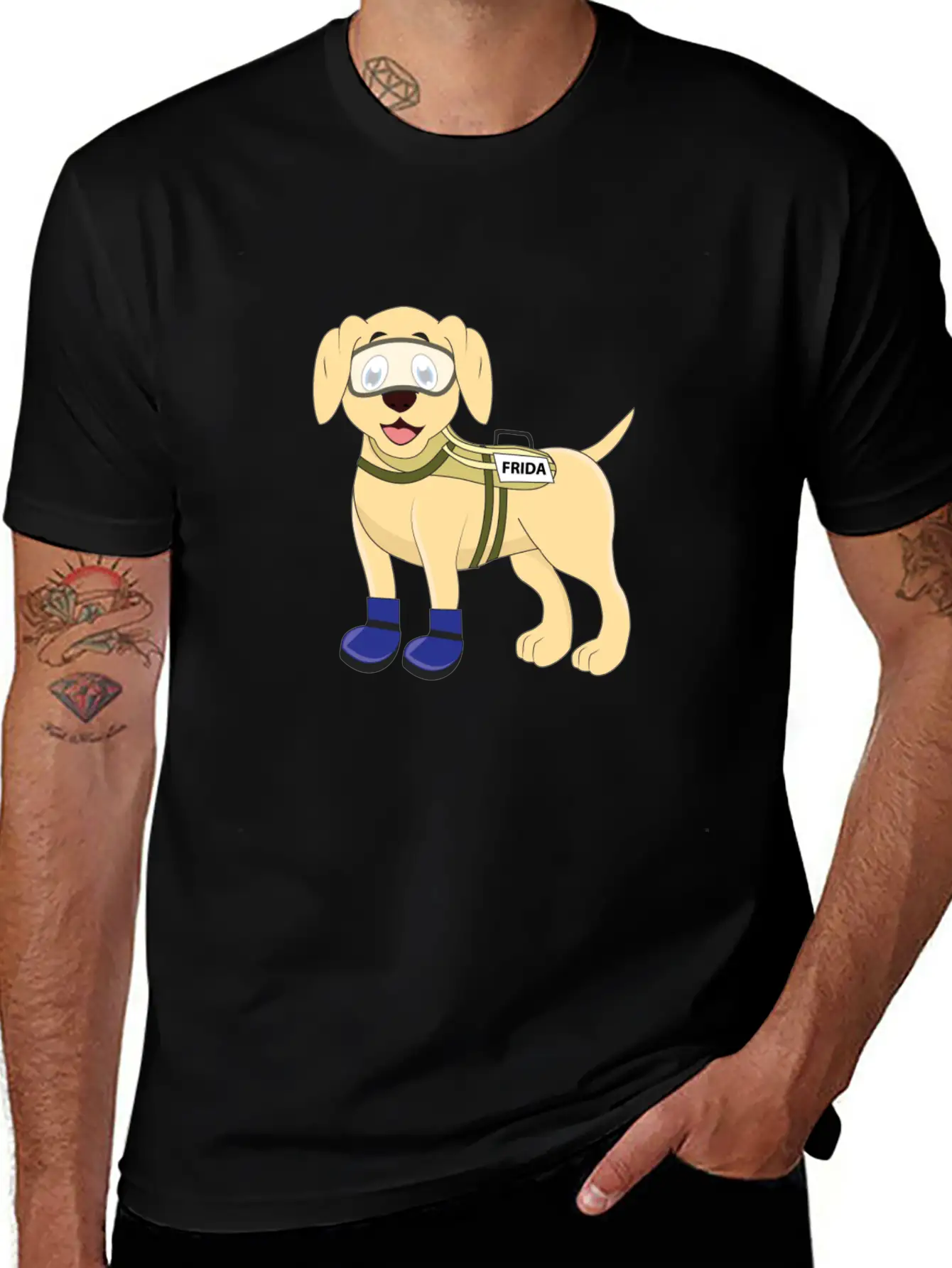 Frida The Rescue Dog Basic Graphic T-Shirt ¨C Daily Comfort In Soft Cotton