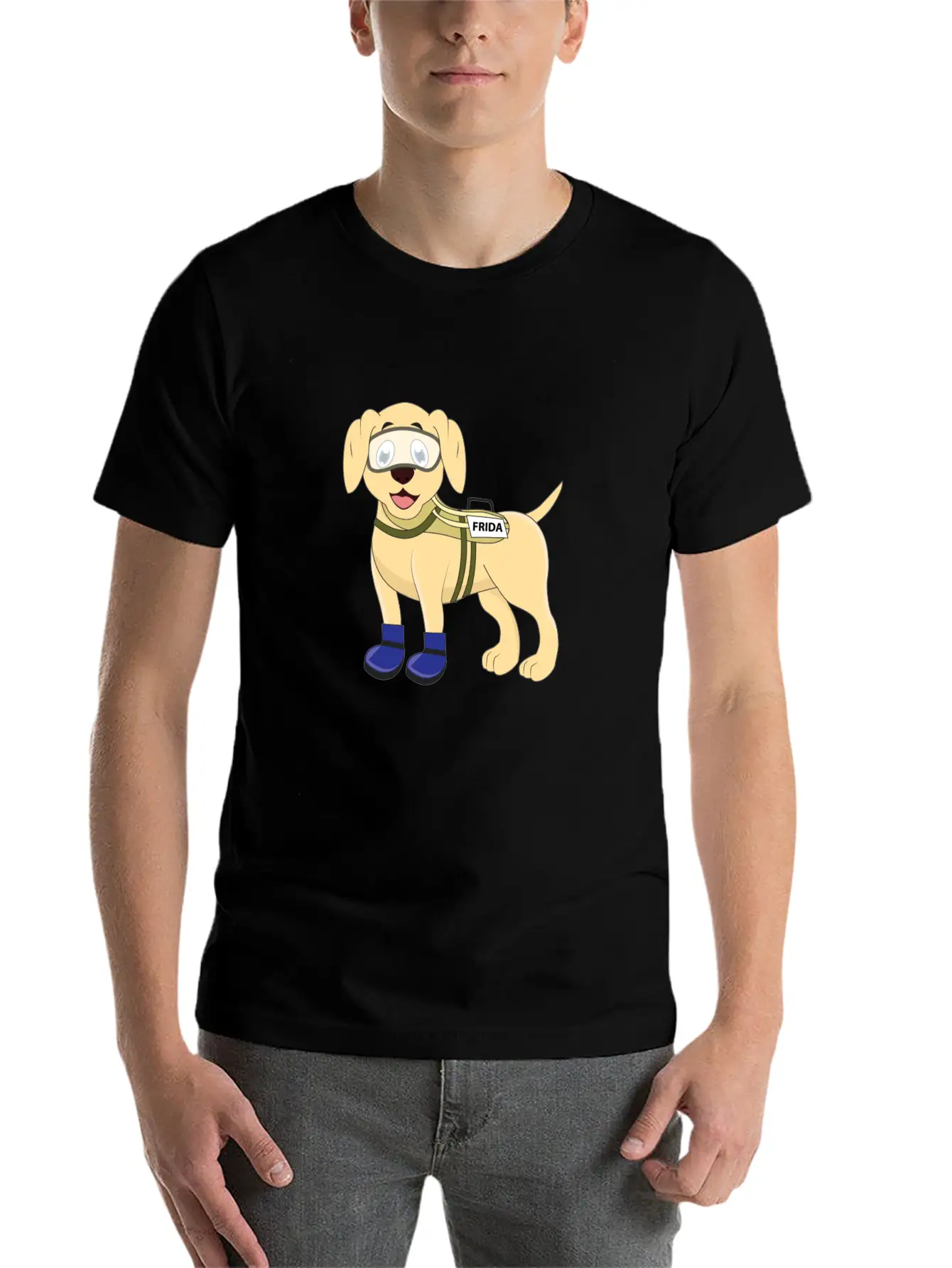 Frida The Rescue Dog Basic Graphic T-Shirt ¨C Daily Comfort In Soft Cotton