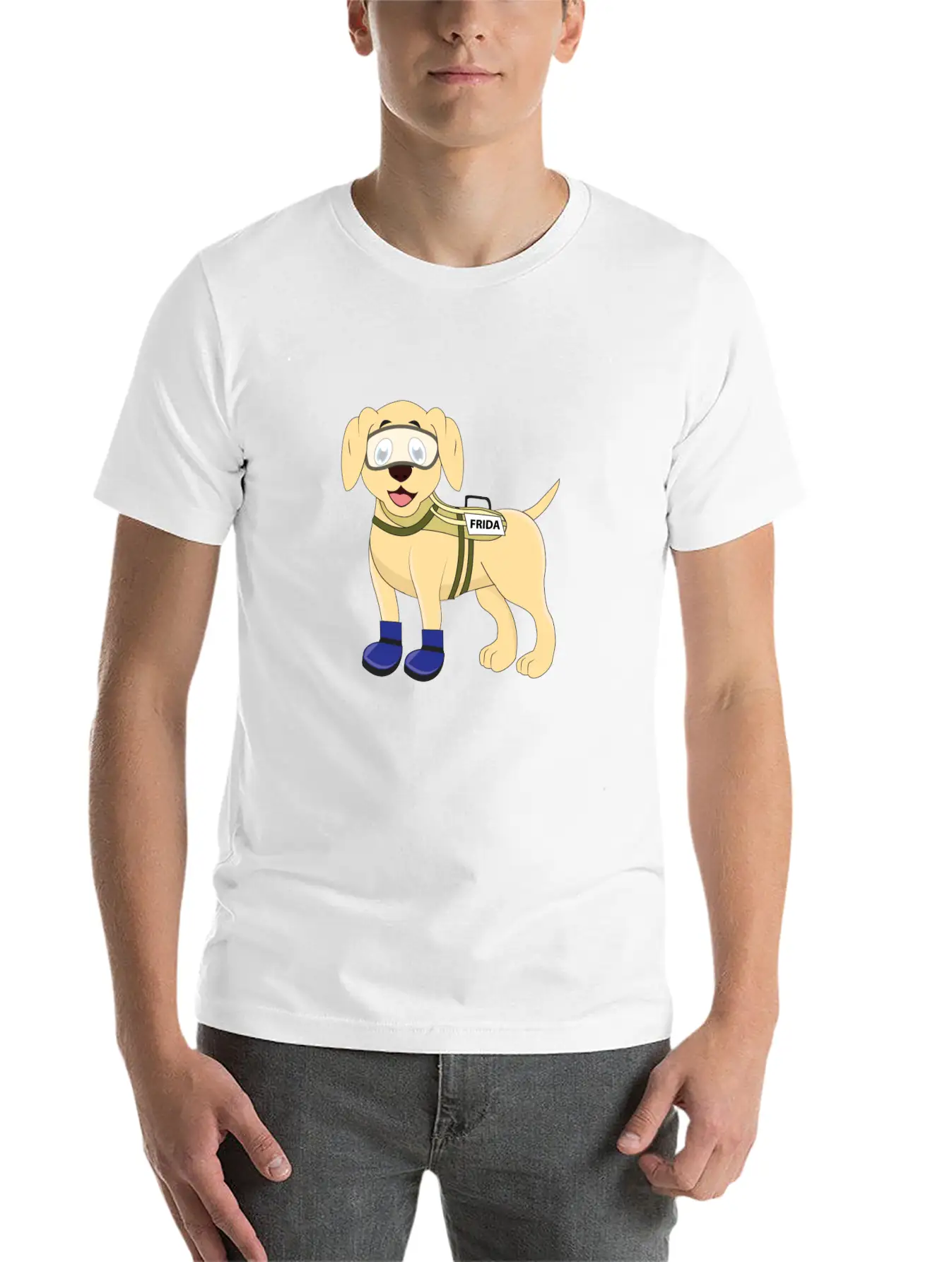 Frida The Rescue Dog Basic Graphic T-Shirt ¨C Daily Comfort In Soft Cotton