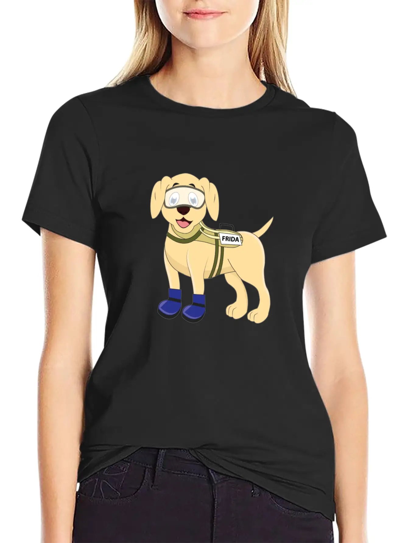 Frida The Rescue Dog Basic Graphic T-Shirt ¨C Daily Comfort In Soft Cotton