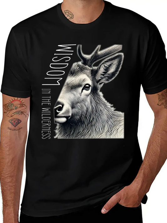 From Elk's View, Wisdom In The Wilderness. Unisex Casual T-Shirt ¨C Clean Design For Daily Comfort