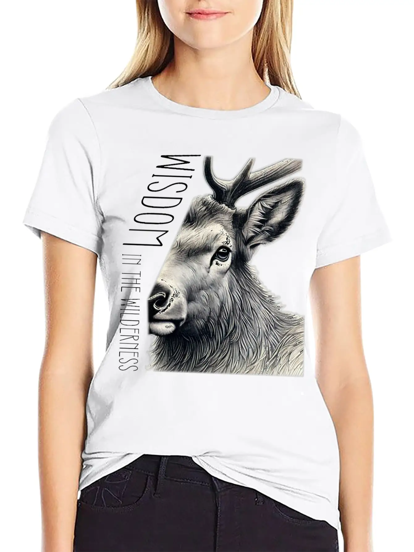 From Elk's View, Wisdom In The Wilderness. Unisex Casual T-Shirt ¨C Clean Design For Daily Comfort