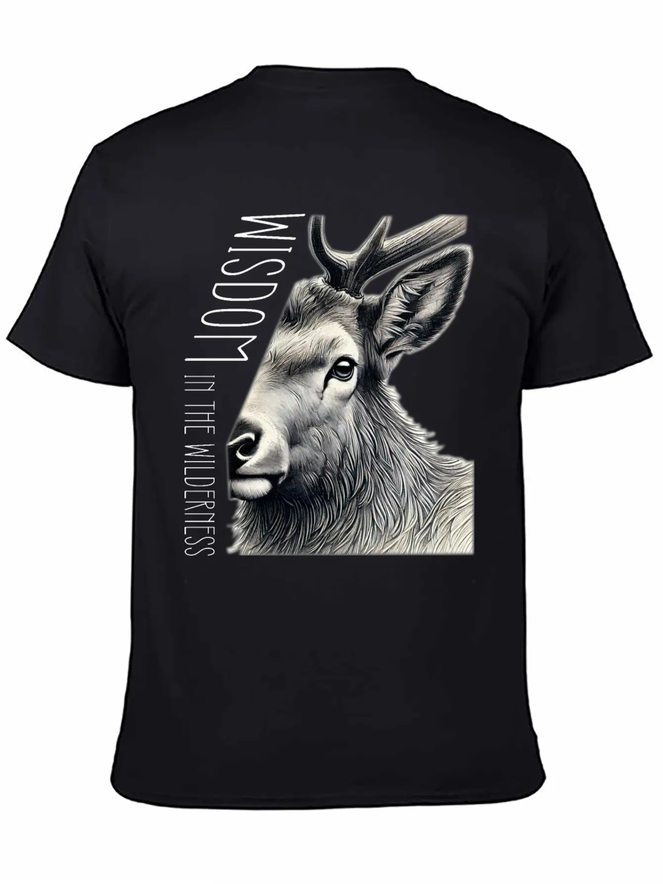 From Elk's View, Wisdom In The Wilderness. Unisex Casual T-Shirt ¨C Clean Design For Daily Comfort