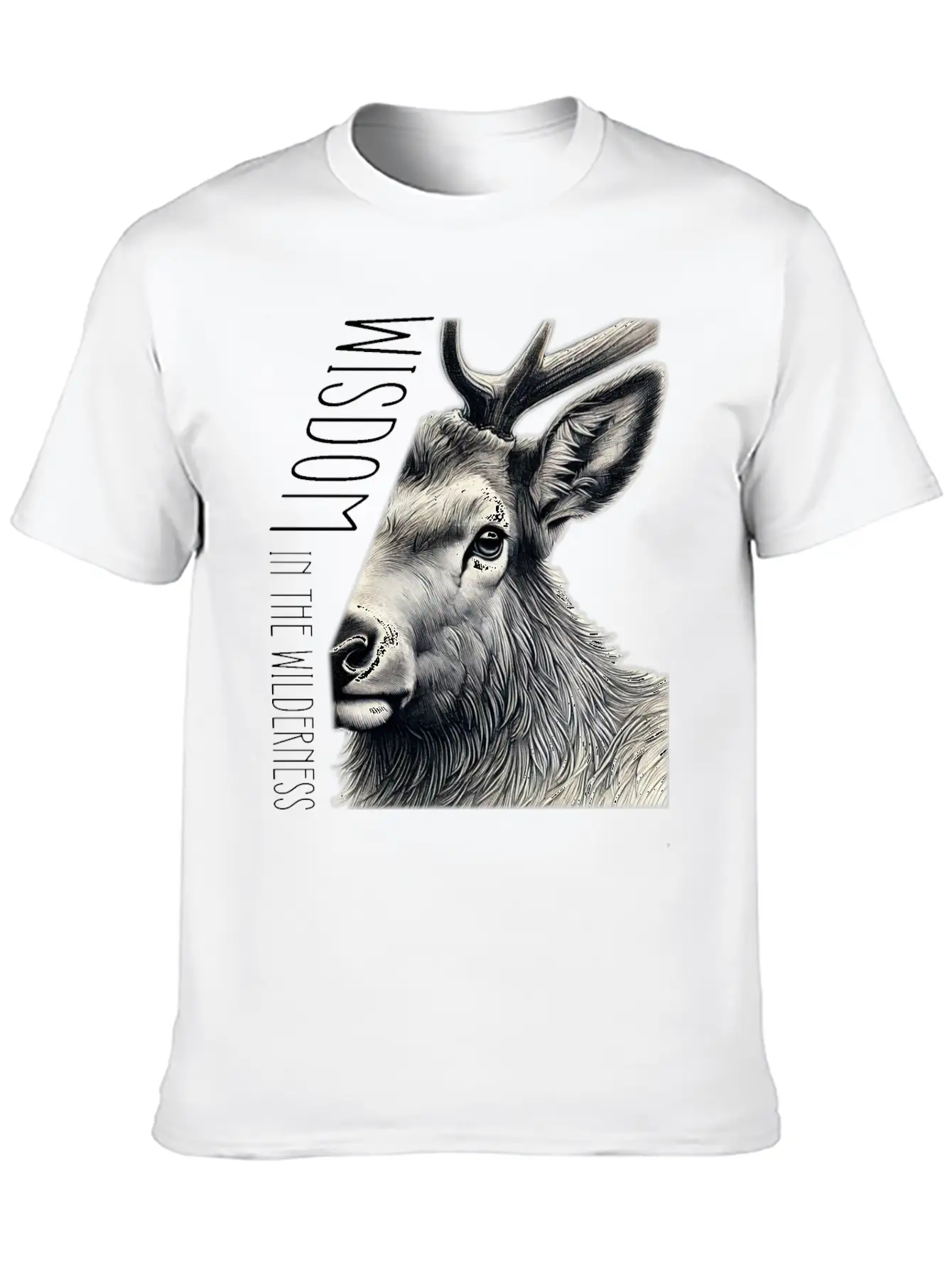 From Elk's View, Wisdom In The Wilderness. Unisex Casual T-Shirt ¨C Clean Design For Daily Comfort