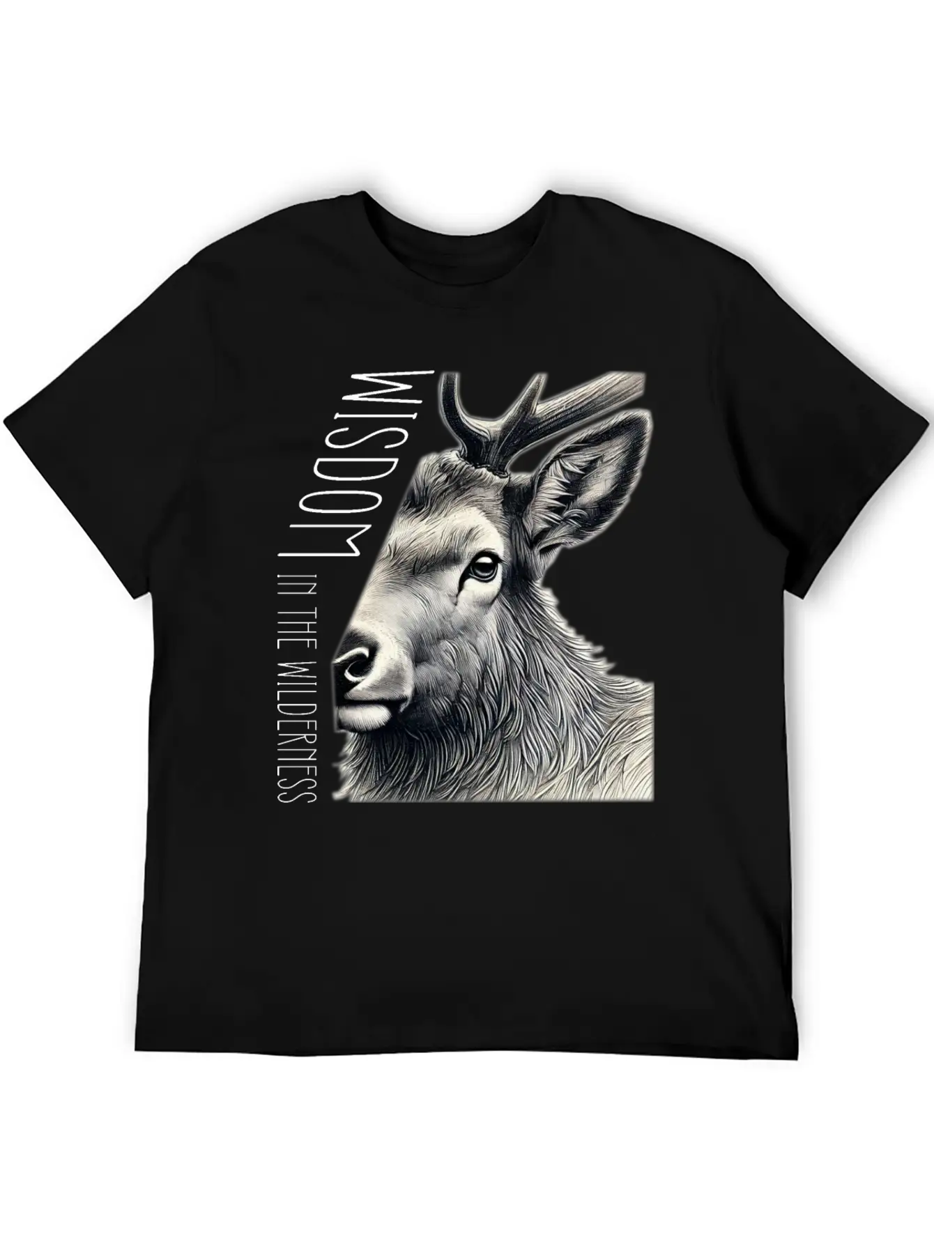 From Elk's View, Wisdom In The Wilderness. Unisex Casual T-Shirt ¨C Clean Design For Daily Comfort