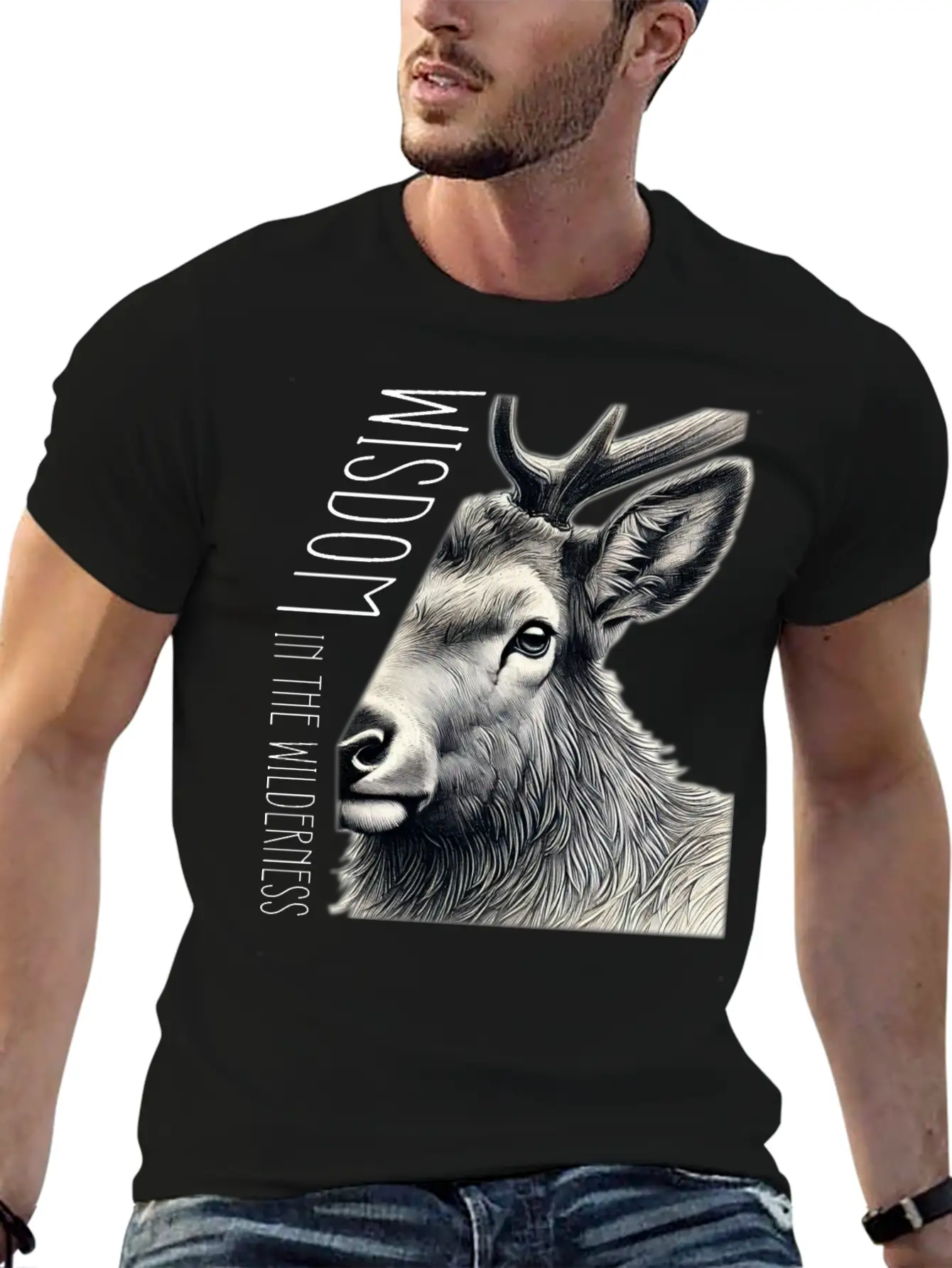 From Elk's View, Wisdom In The Wilderness. Unisex Casual T-Shirt ¨C Clean Design For Daily Comfort