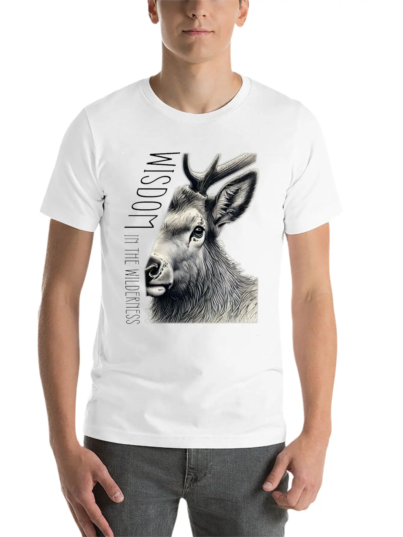 From Elk's View, Wisdom In The Wilderness. Unisex Casual T-Shirt ¨C Clean Design For Daily Comfort