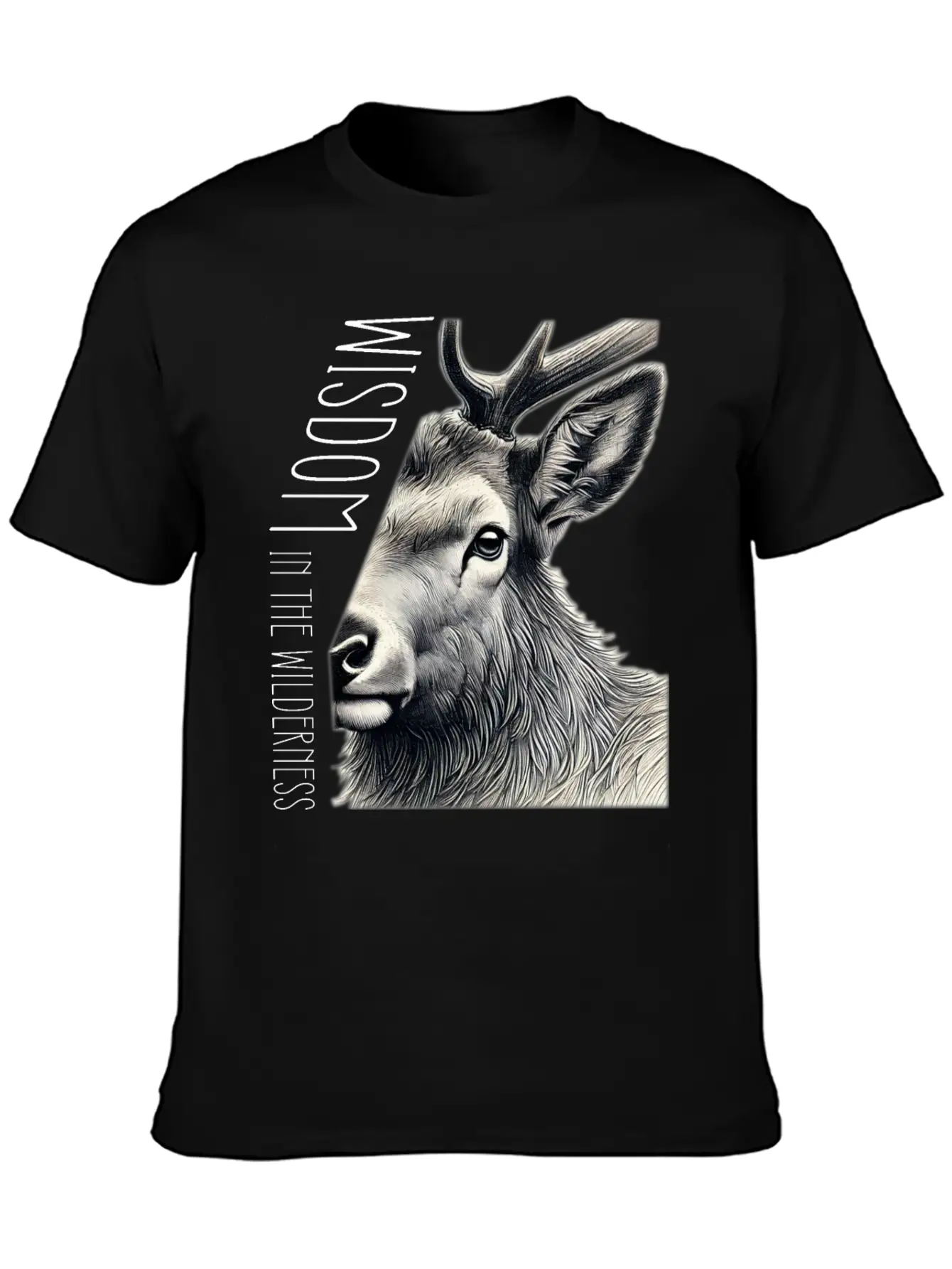 From Elk's View, Wisdom In The Wilderness. Unisex Casual T-Shirt ¨C Clean Design For Daily Comfort