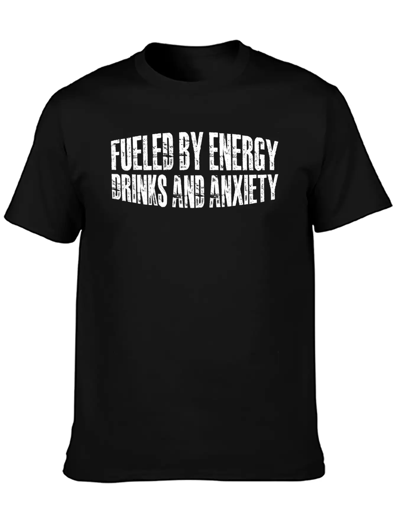 Fueled By Energy Drinks And Anxiety 8 Soft Cotton Short Sleeve Tee ¨C Unisex Wardrobe Staple
