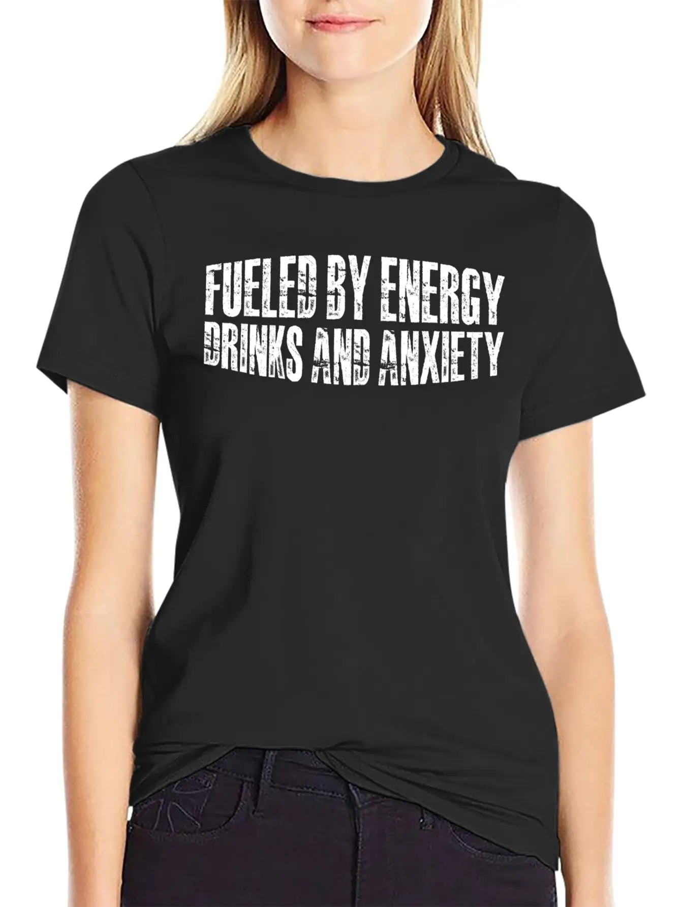 Fueled By Energy Drinks And Anxiety 8 Soft Cotton Short Sleeve Tee ¨C Unisex Wardrobe Staple