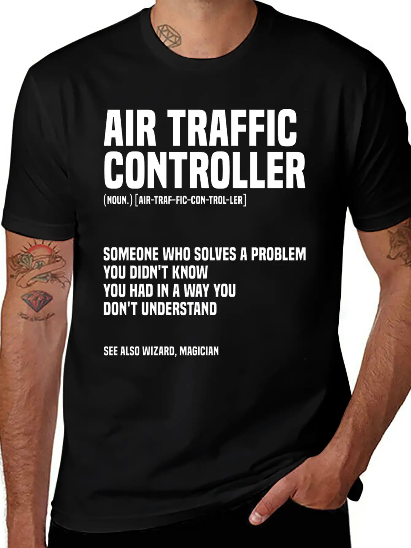 Funny Air Traffic Controller An Airplane Runway Essential Cotton Tee For Daily Outfits ¨C Unisex Style