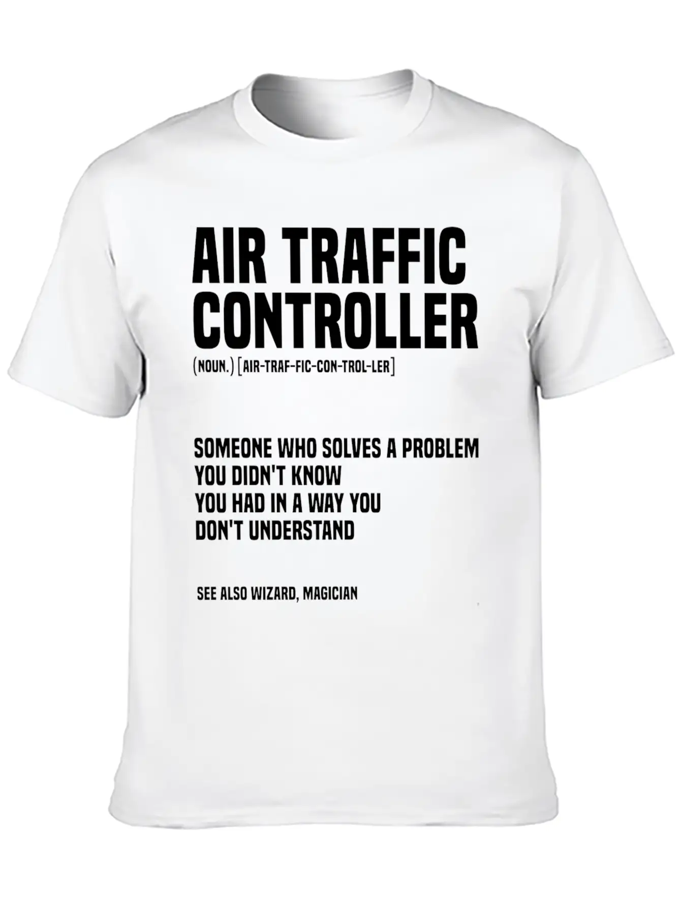 Funny Air Traffic Controller An Airplane Runway Essential Cotton Tee For Daily Outfits ¨C Unisex Style