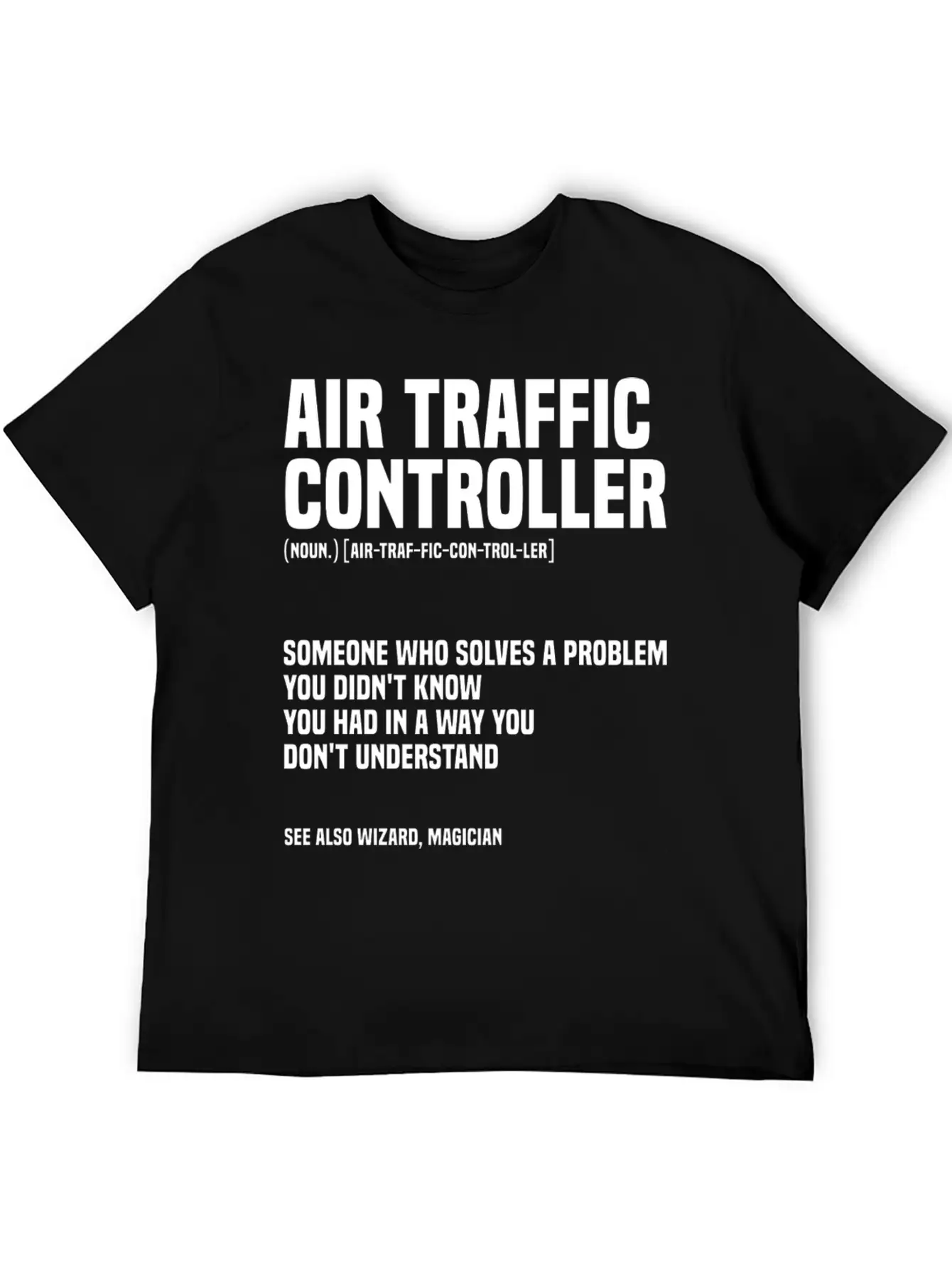 Funny Air Traffic Controller An Airplane Runway Essential Cotton Tee For Daily Outfits ¨C Unisex Style