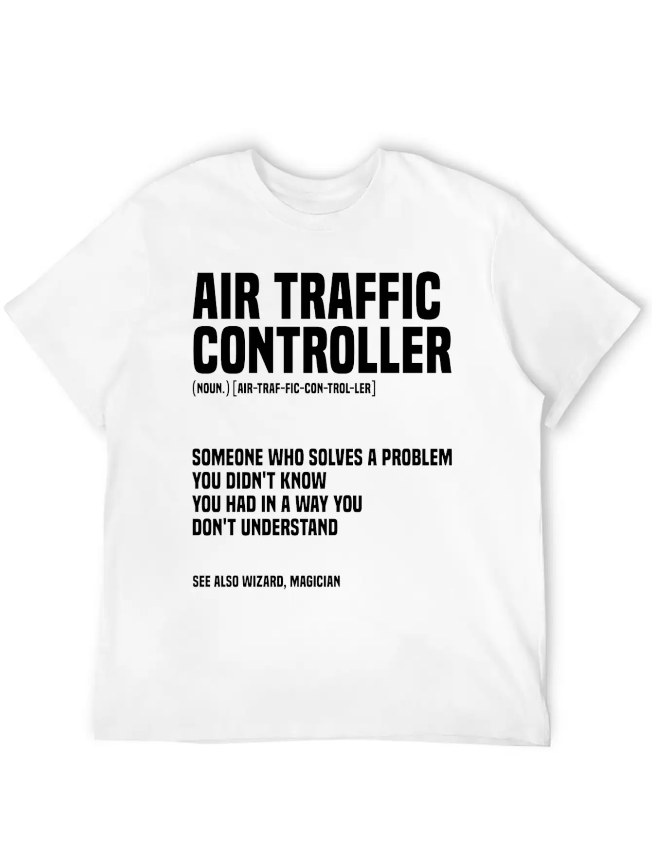 Funny Air Traffic Controller An Airplane Runway Essential Cotton Tee For Daily Outfits ¨C Unisex Style