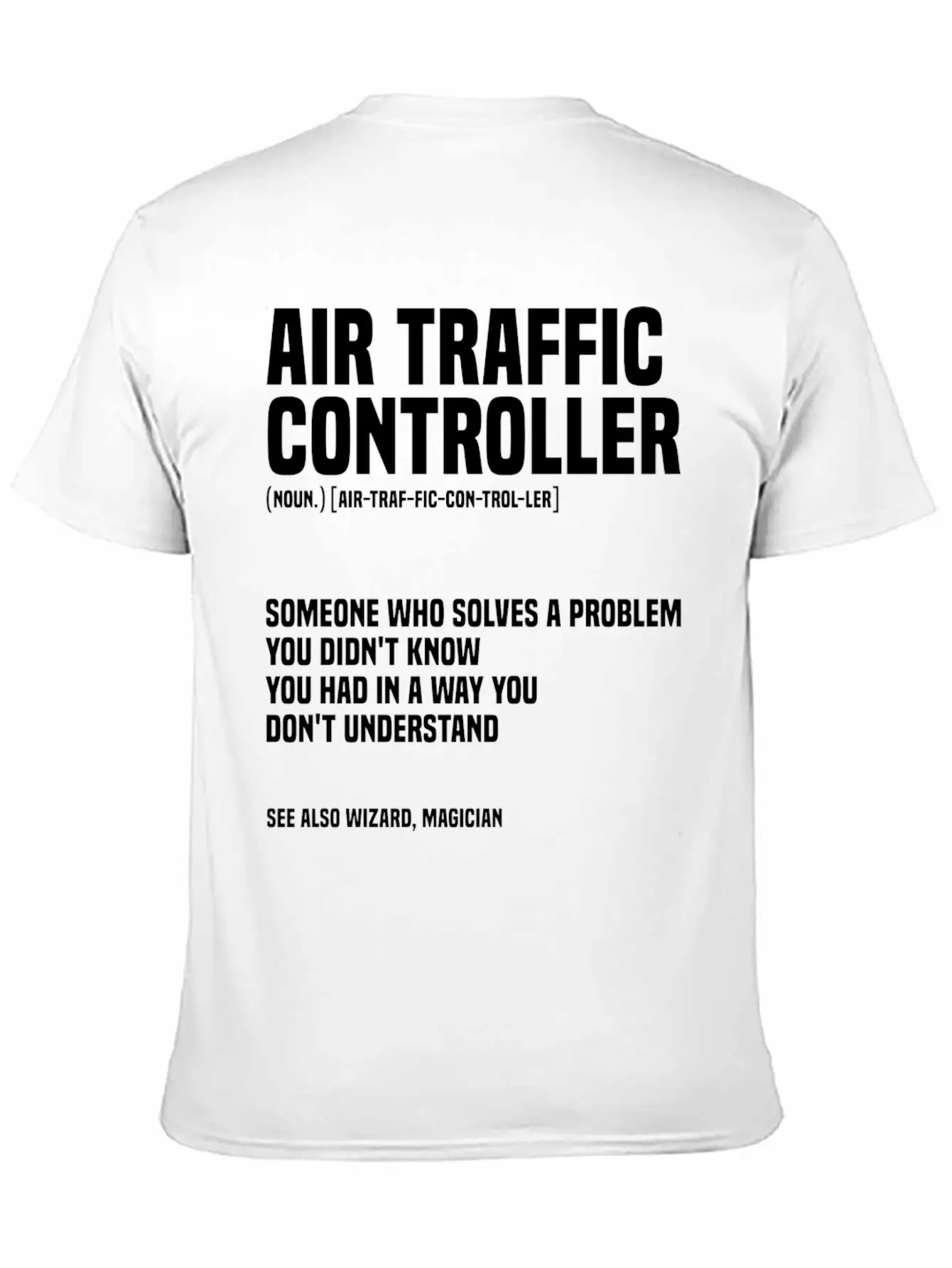 Funny Air Traffic Controller An Airplane Runway Essential Cotton Tee For Daily Outfits ¨C Unisex Style