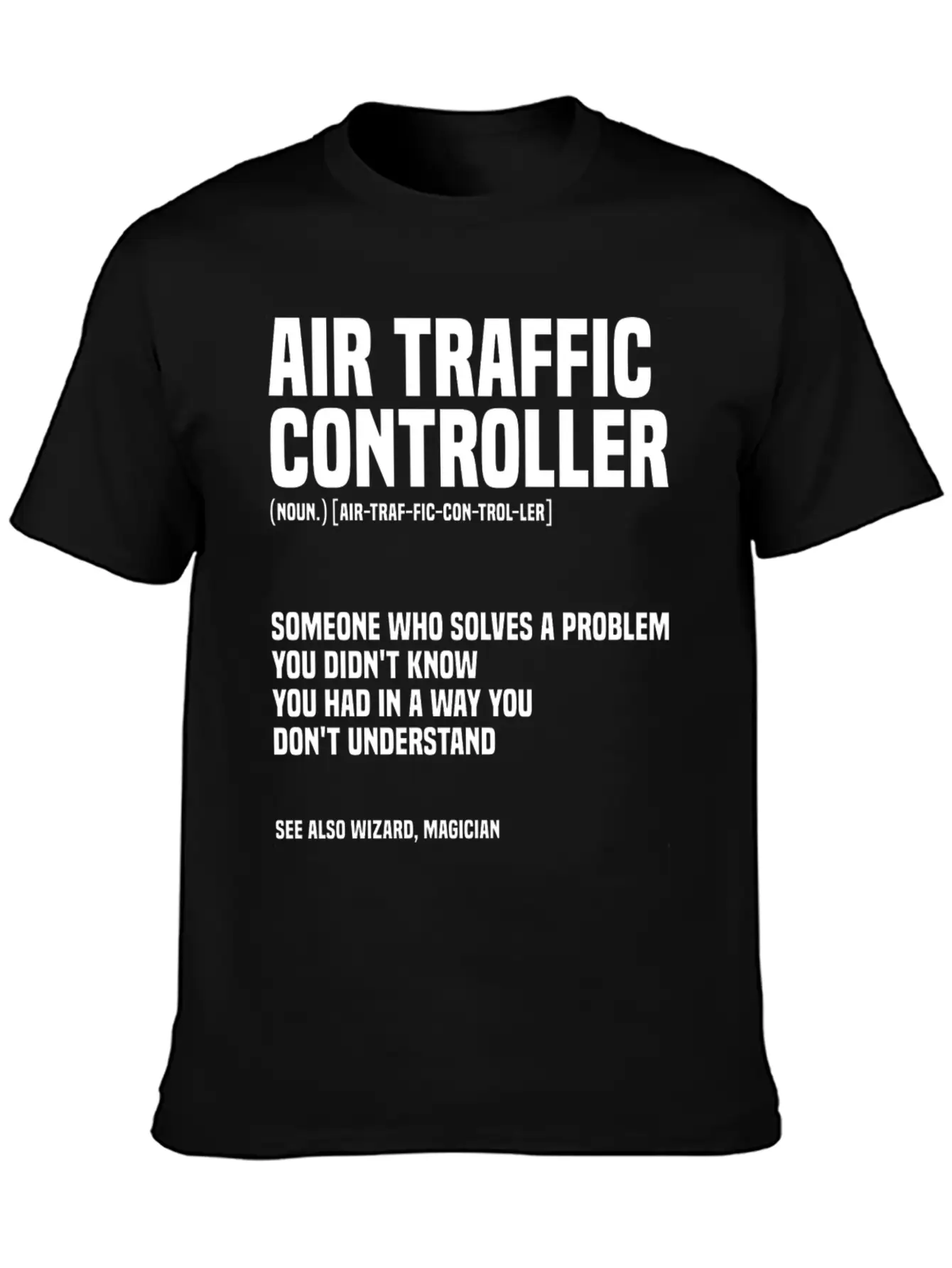 Funny Air Traffic Controller An Airplane Runway Essential Cotton Tee For Daily Outfits ¨C Unisex Style