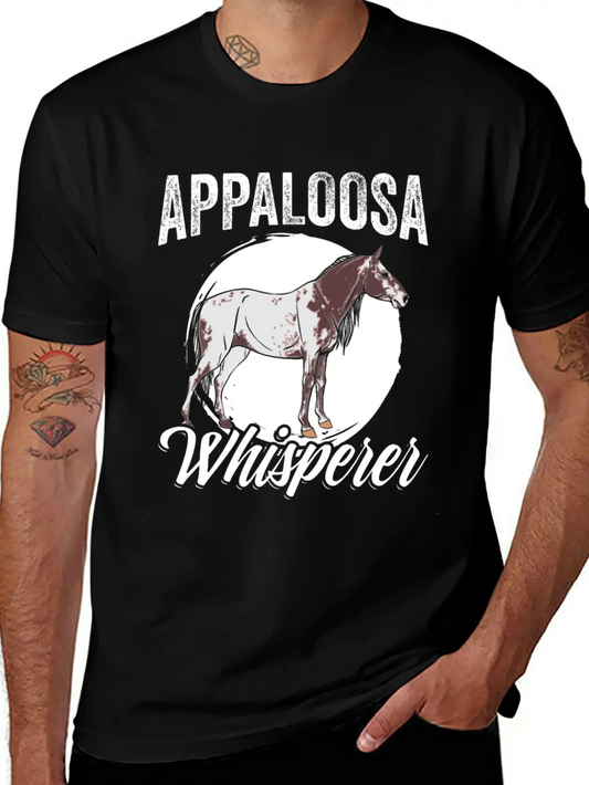 Funny Appaloosa Whisperer For An Appaloosa Horse Unisex Casual T-Shirt ¨C Clean Design For Daily Comfort
