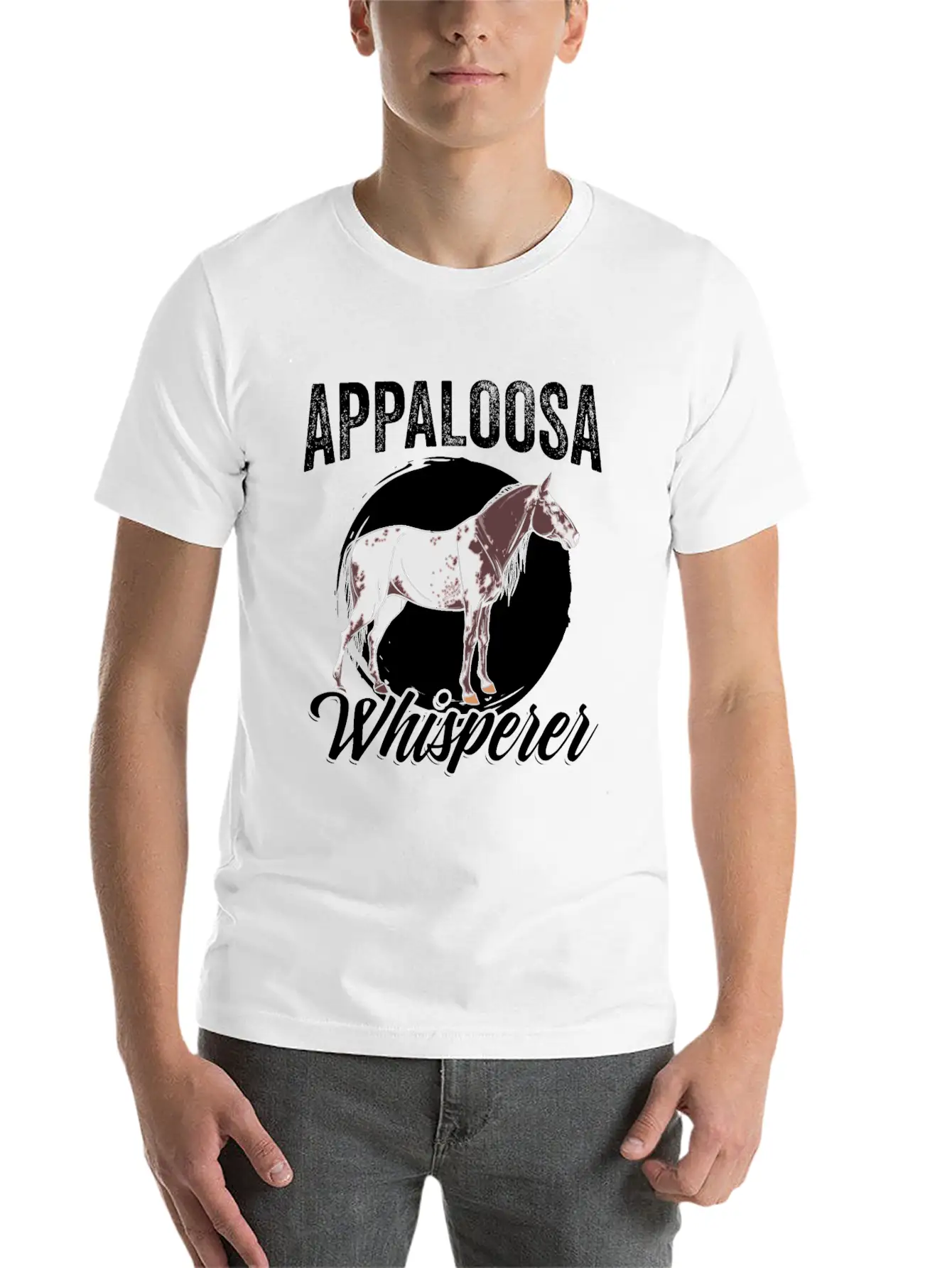 Funny Appaloosa Whisperer For An Appaloosa Horse Unisex Casual T-Shirt ¨C Clean Design For Daily Comfort