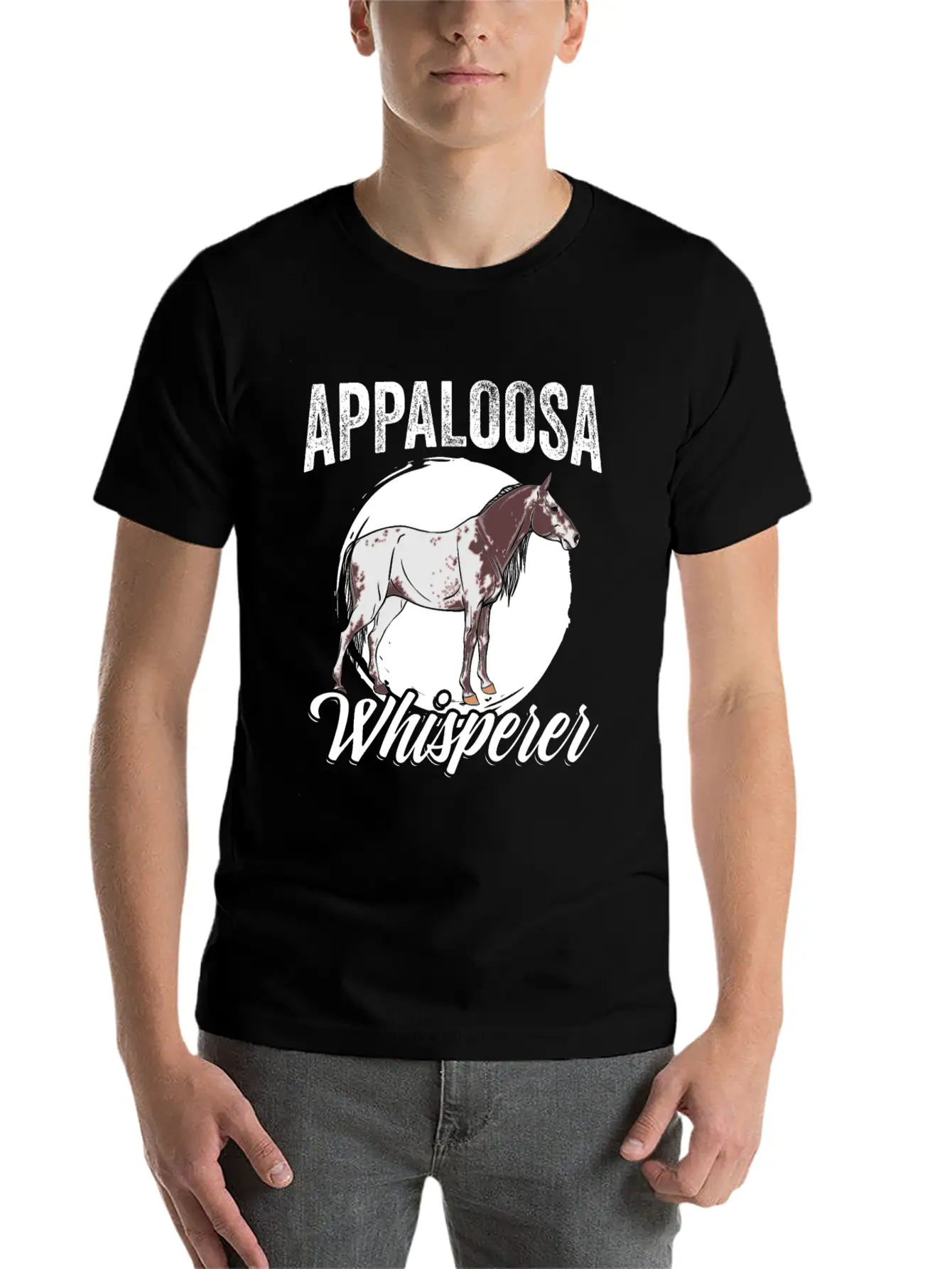 Funny Appaloosa Whisperer For An Appaloosa Horse Unisex Casual T-Shirt ¨C Clean Design For Daily Comfort