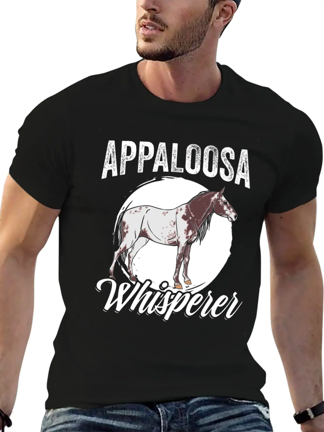 Funny Appaloosa Whisperer For An Appaloosa Horse Unisex Casual T-Shirt ¨C Clean Design For Daily Comfort