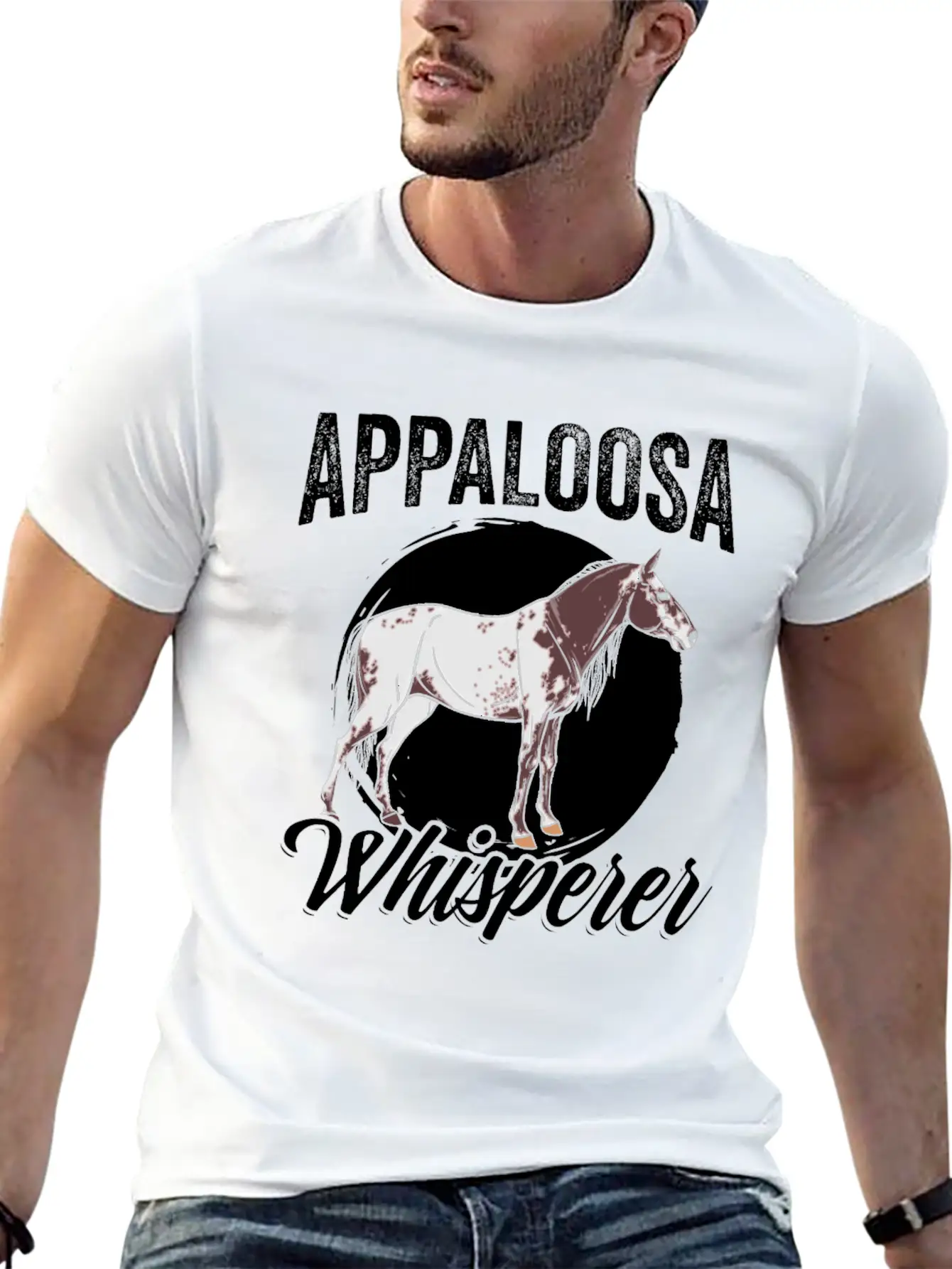 Funny Appaloosa Whisperer For An Appaloosa Horse Unisex Casual T-Shirt ¨C Clean Design For Daily Comfort