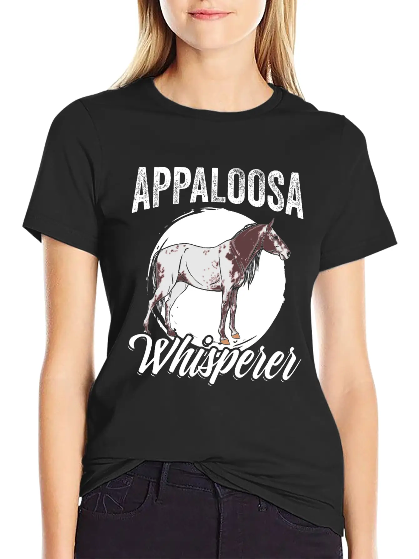 Funny Appaloosa Whisperer For An Appaloosa Horse Unisex Casual T-Shirt ¨C Clean Design For Daily Comfort
