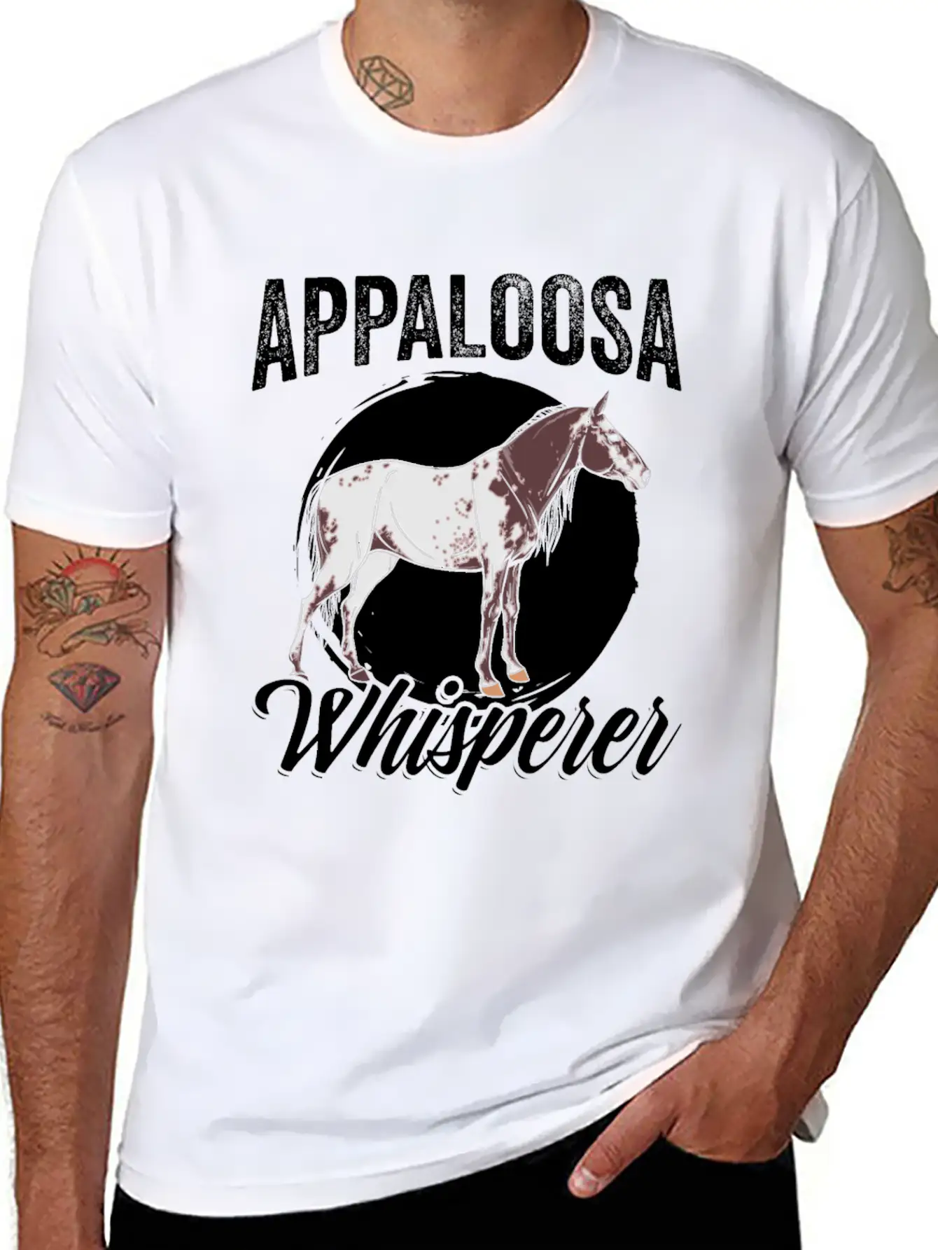 Funny Appaloosa Whisperer For An Appaloosa Horse Unisex Casual T-Shirt ¨C Clean Design For Daily Comfort