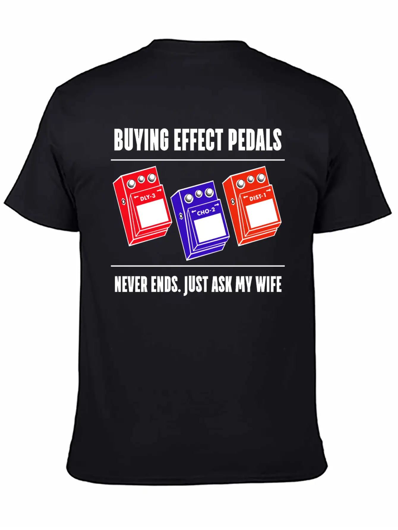 Funny Buying Guitar Effects Pedal Basic Graphic T-Shirt ¨C Daily Comfort In Soft Cotton