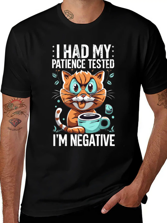 Funny Cat Lover Negative Cat Cats Saying Quote Essential Cotton Tee For Daily Outfits ¨C Unisex Style