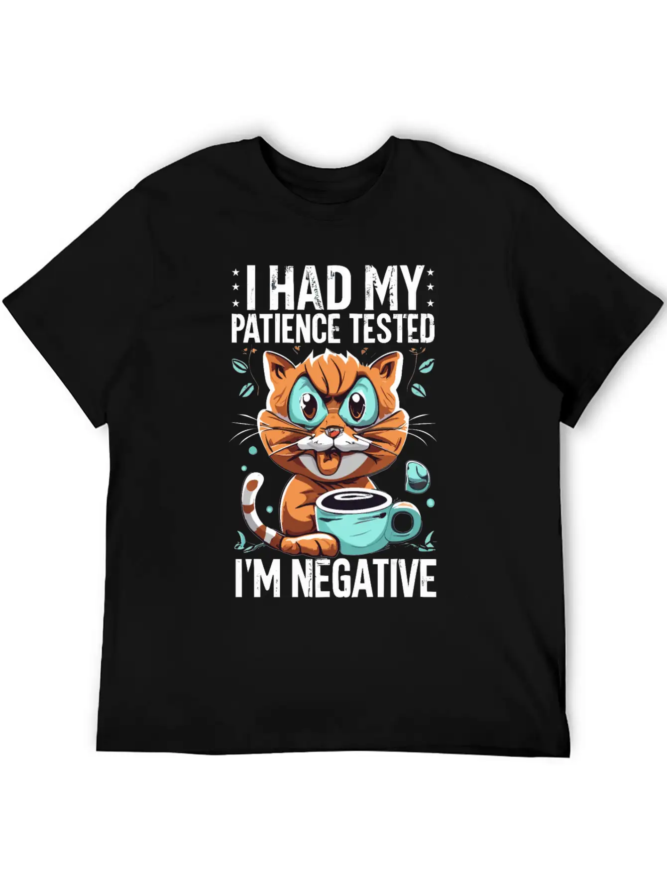 Funny Cat Lover Negative Cat Cats Saying Quote Essential Cotton Tee For Daily Outfits ¨C Unisex Style