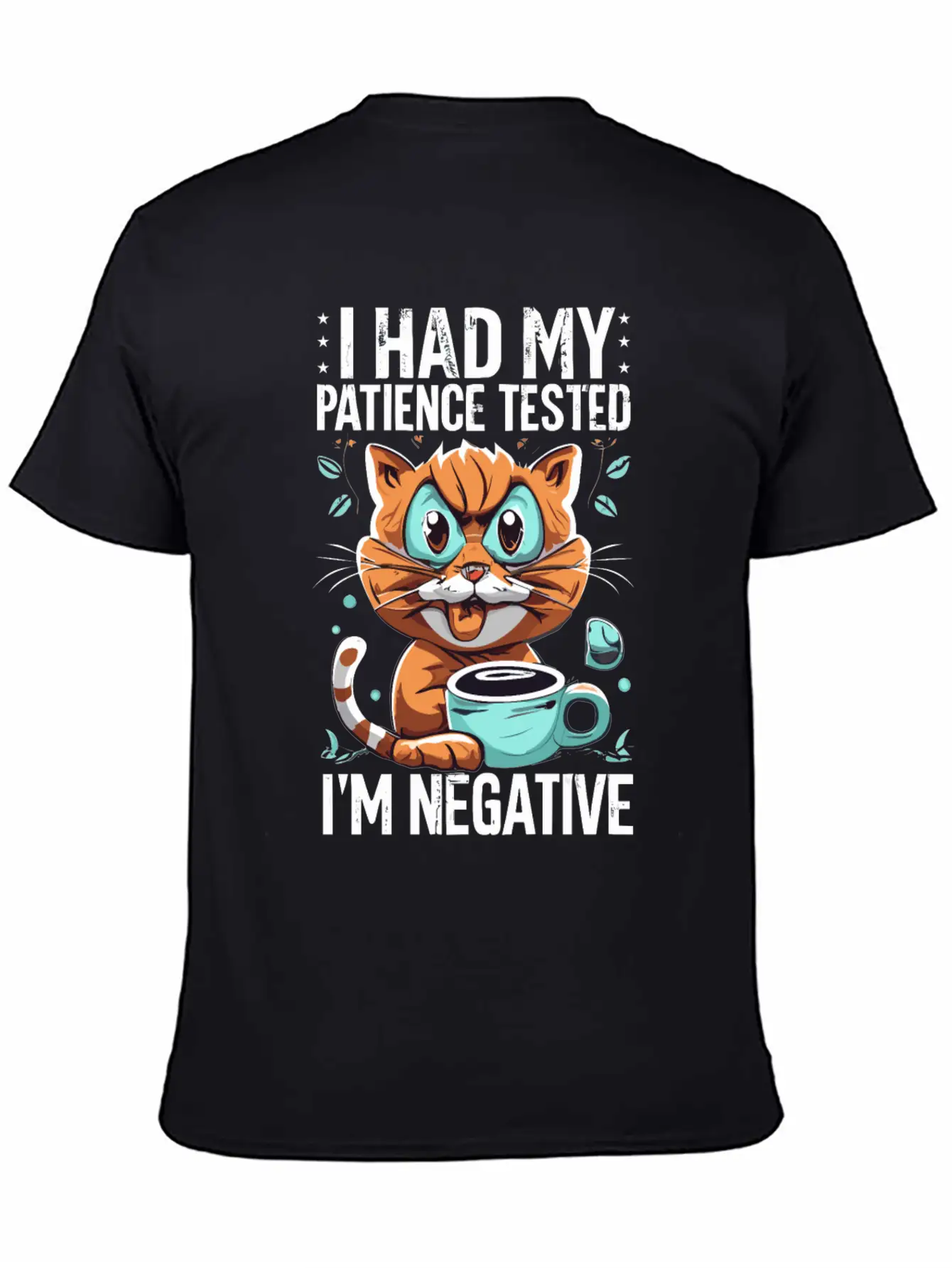Funny Cat Lover Negative Cat Cats Saying Quote Essential Cotton Tee For Daily Outfits ¨C Unisex Style