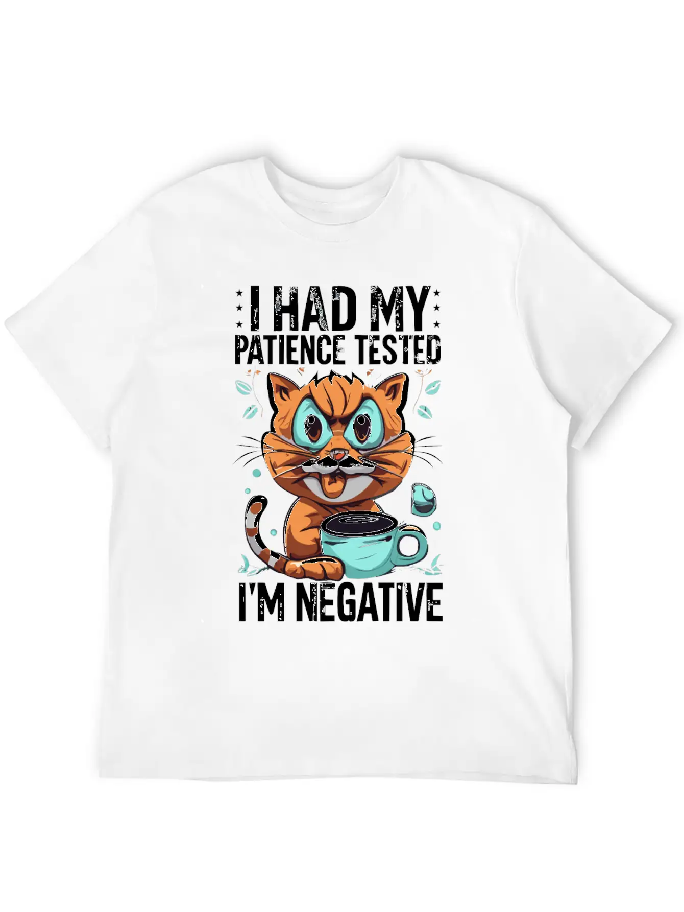 Funny Cat Lover Negative Cat Cats Saying Quote Essential Cotton Tee For Daily Outfits ¨C Unisex Style