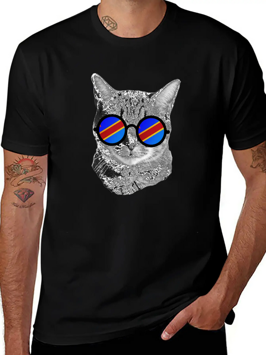 Funny Cat T-Shirt - Democratic Republic Of Congo Soft Cotton Short Sleeve Tee ¨C Unisex Wardrobe Staple