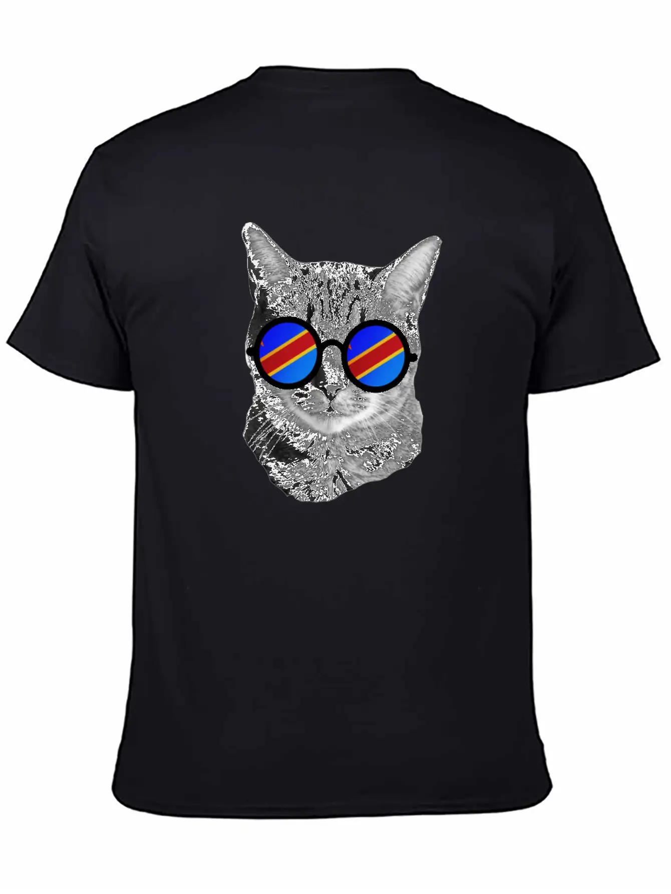 Funny Cat T-Shirt - Democratic Republic Of Congo Soft Cotton Short Sleeve Tee ¨C Unisex Wardrobe Staple