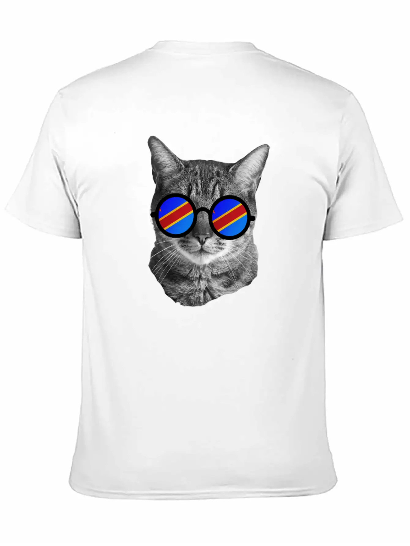 Funny Cat T-Shirt - Democratic Republic Of Congo Soft Cotton Short Sleeve Tee ¨C Unisex Wardrobe Staple