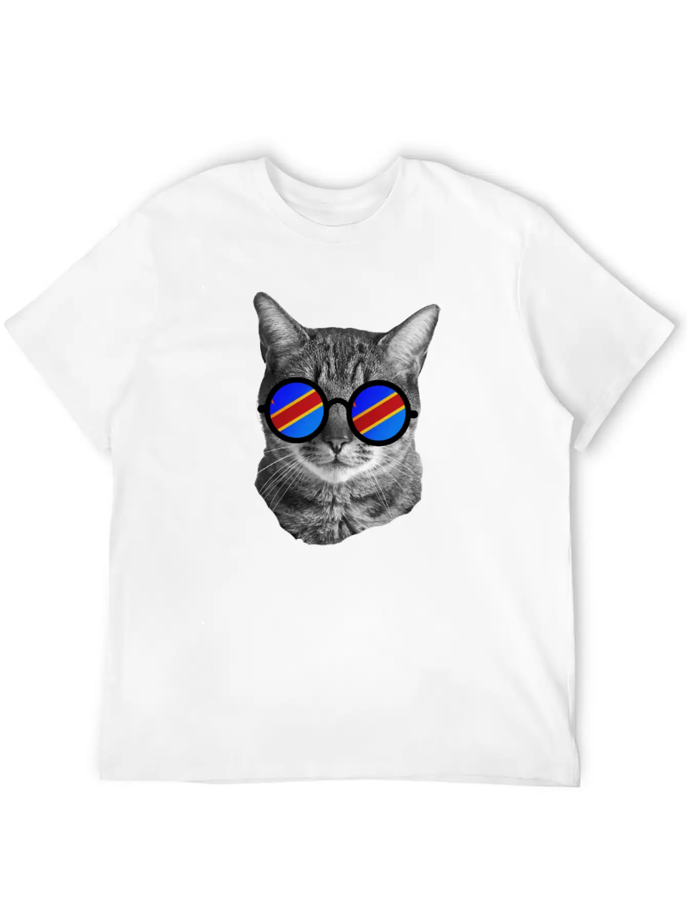 Funny Cat T-Shirt - Democratic Republic Of Congo Soft Cotton Short Sleeve Tee ¨C Unisex Wardrobe Staple