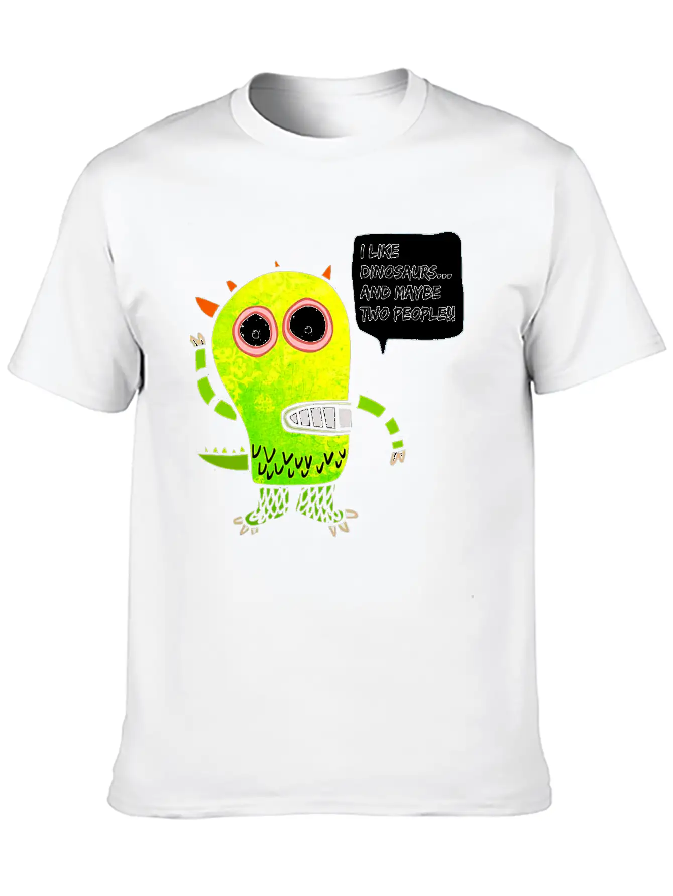 Funny Dinosaur - I Like Dinosaurs Basic Graphic T-Shirt ¨C Daily Comfort In Soft Cotton