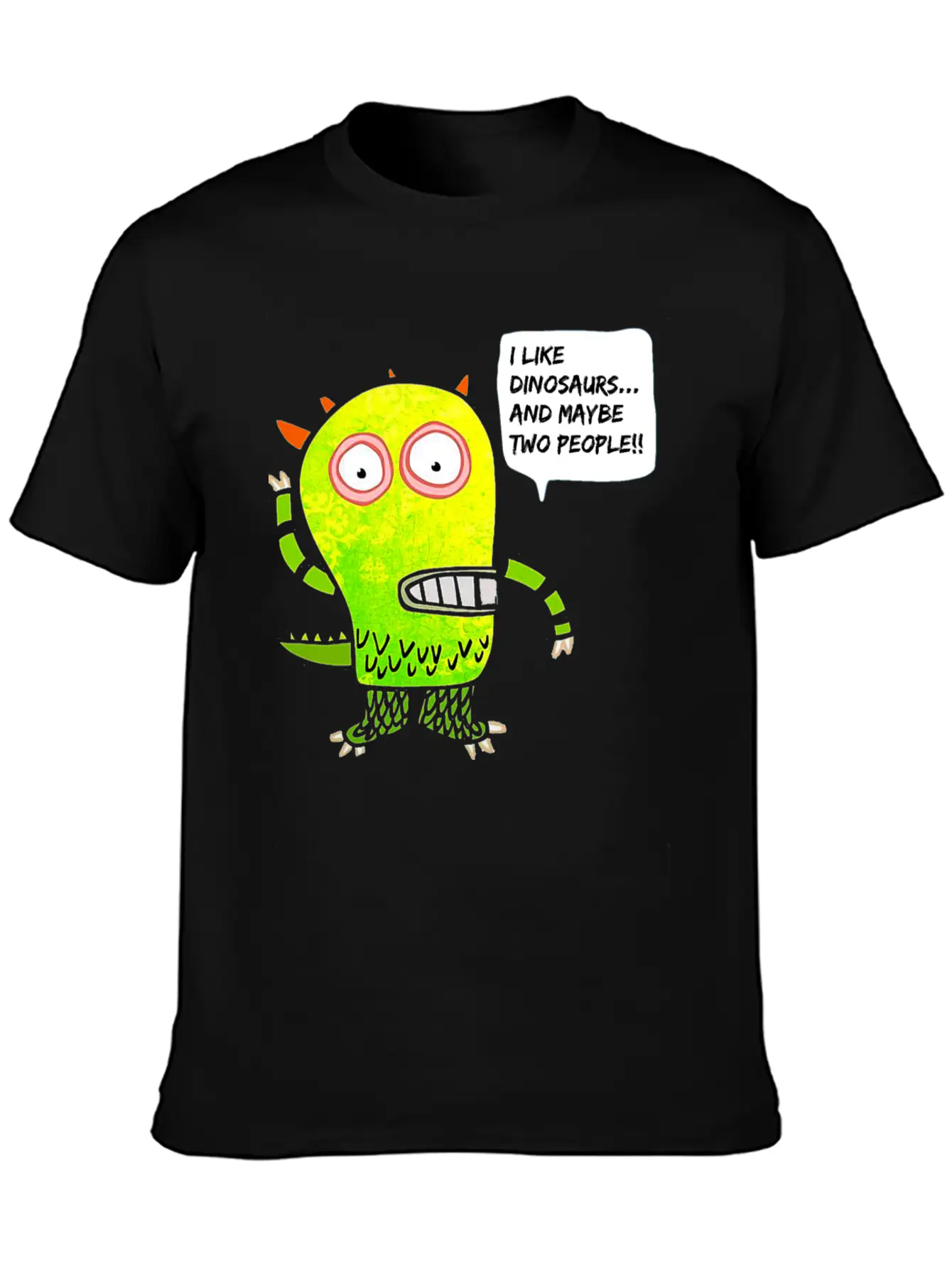 Funny Dinosaur - I Like Dinosaurs Basic Graphic T-Shirt ¨C Daily Comfort In Soft Cotton