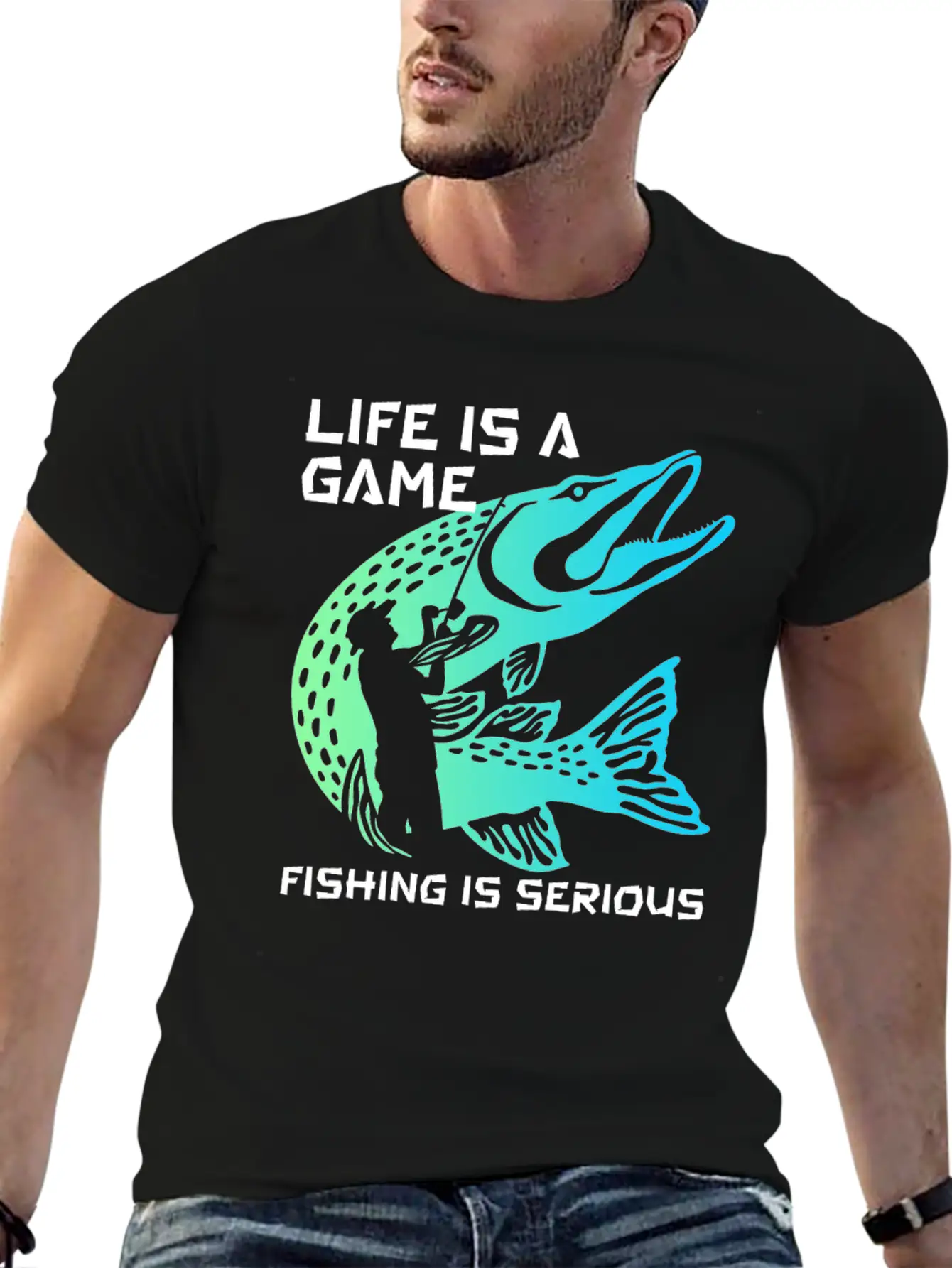 Funny Fishing Fisherman Unisex Casual T-Shirt ¨C Clean Design For Daily Comfort