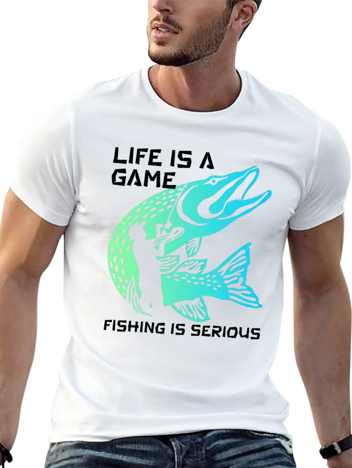 Funny Fishing Fisherman Unisex Casual T-Shirt ¨C Clean Design For Daily Comfort