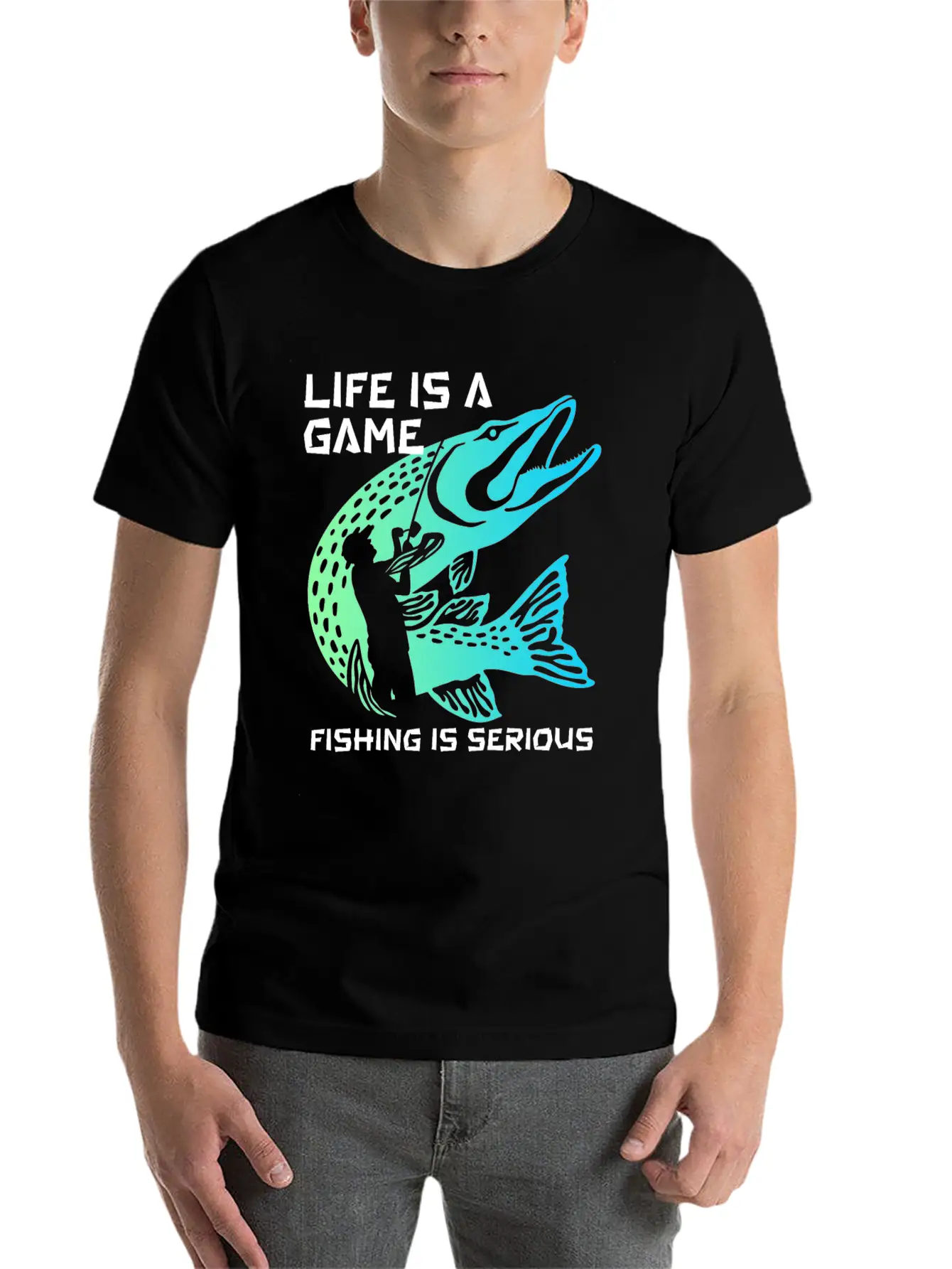 Funny Fishing Fisherman Unisex Casual T-Shirt ¨C Clean Design For Daily Comfort