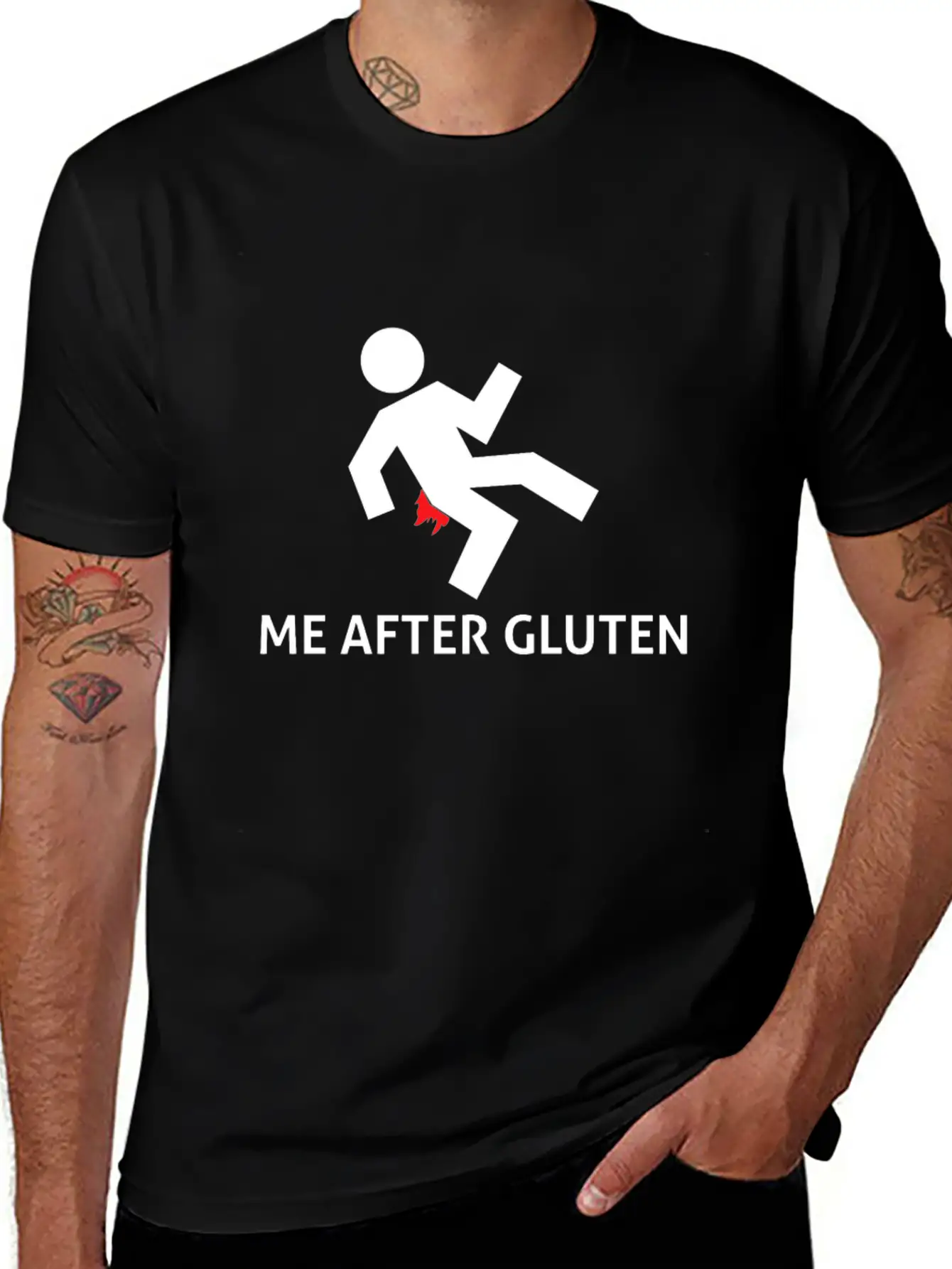 Funny Glutenfree Gift Basic Graphic T-Shirt ¨C Daily Comfort In Soft Cotton