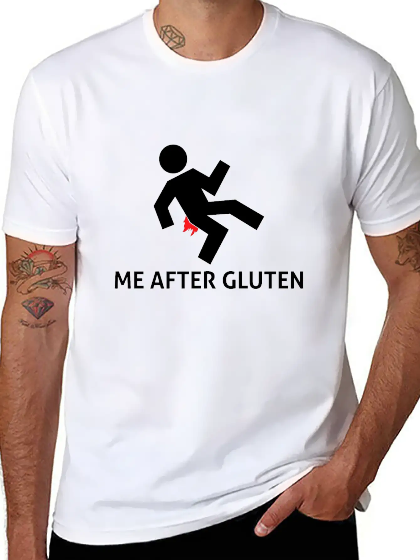Funny Glutenfree Gift Basic Graphic T-Shirt ¨C Daily Comfort In Soft Cotton