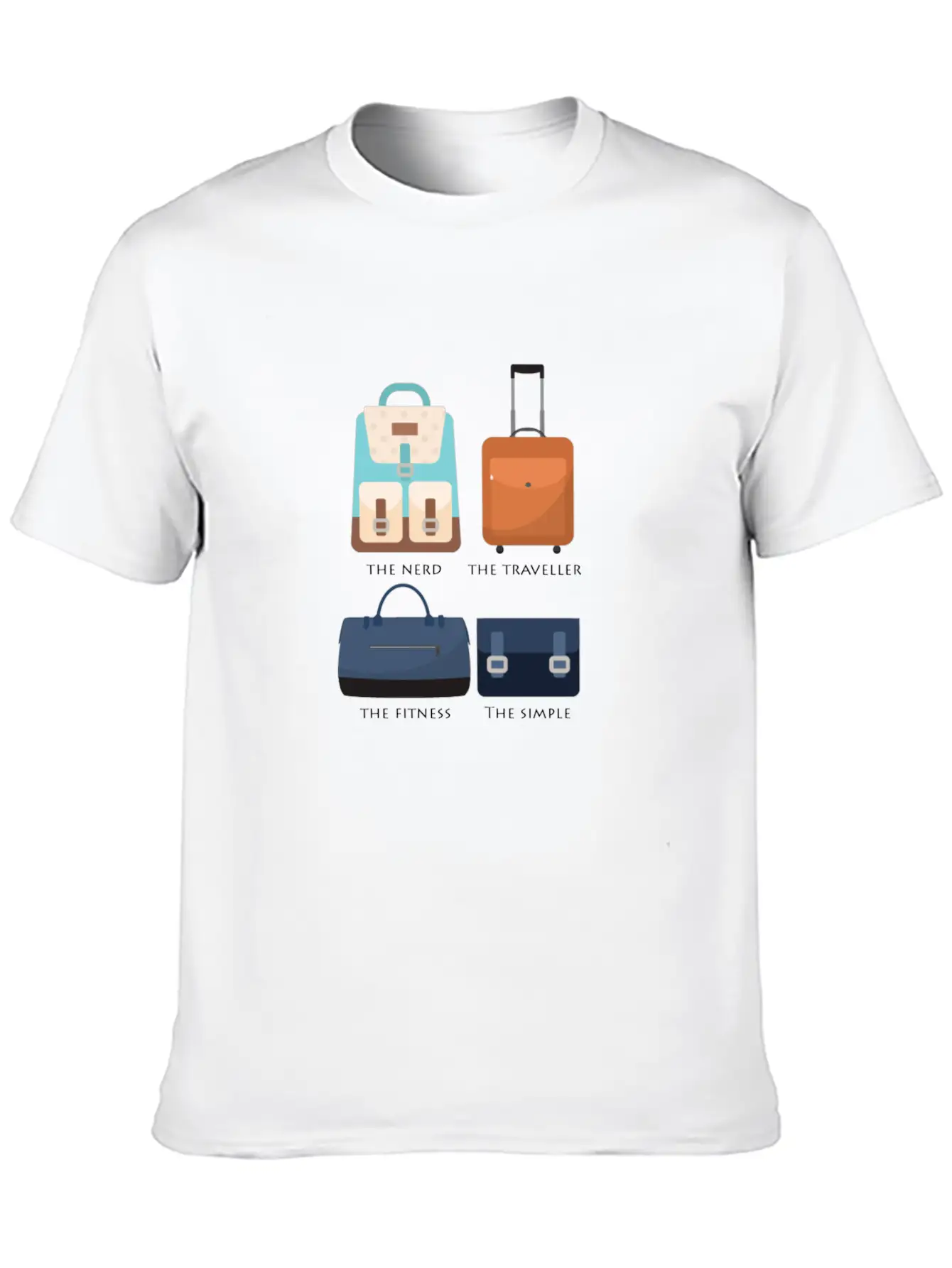 Funny Gym - Gym Bag Basic Graphic T-Shirt ¨C Daily Comfort In Soft Cotton