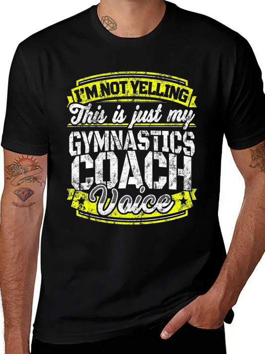 Funny Gymnastics Coach: My Gymnastics Coach Voice Soft Cotton Short Sleeve Tee ¨C Unisex Wardrobe Staple