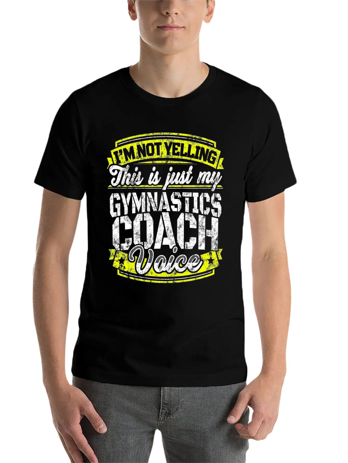 Funny Gymnastics Coach: My Gymnastics Coach Voice Soft Cotton Short Sleeve Tee ¨C Unisex Wardrobe Staple