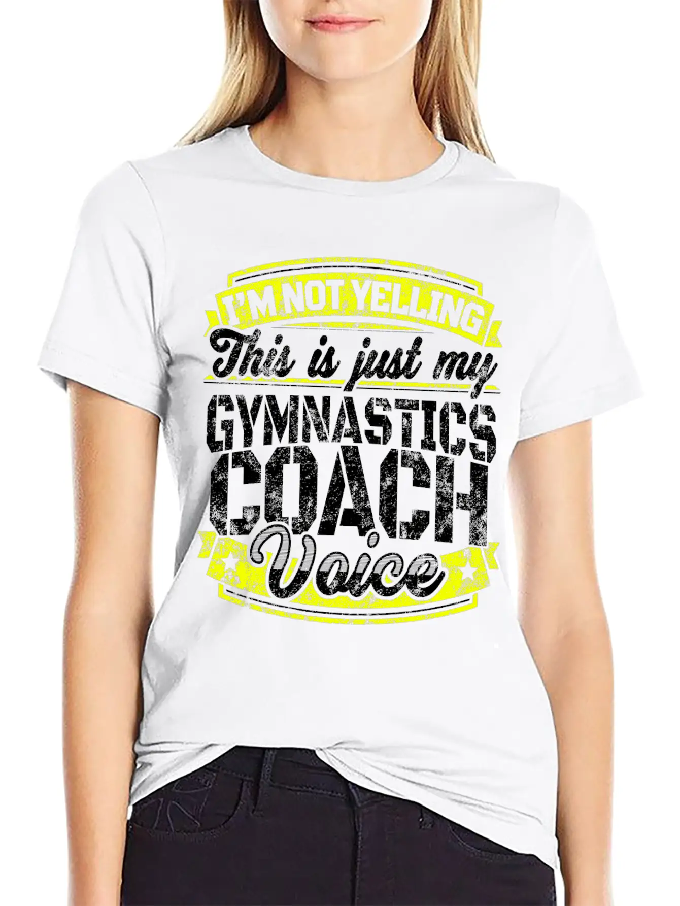 Funny Gymnastics Coach: My Gymnastics Coach Voice Soft Cotton Short Sleeve Tee ¨C Unisex Wardrobe Staple